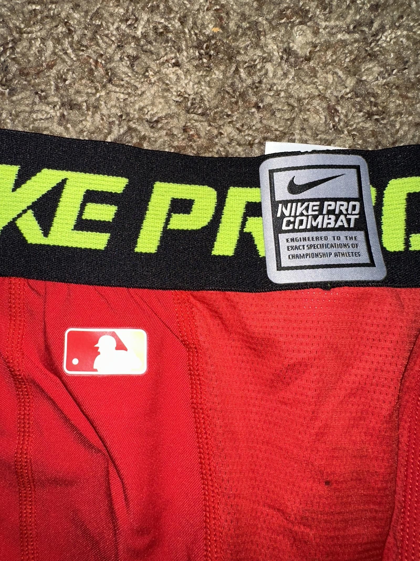 Nike Nike Pro Combat MLB Baseball Hyperstrong Compression Vapor Speed Slid 1.5 Shorts Size US 32 / EU 48 - 6 Thumbnail