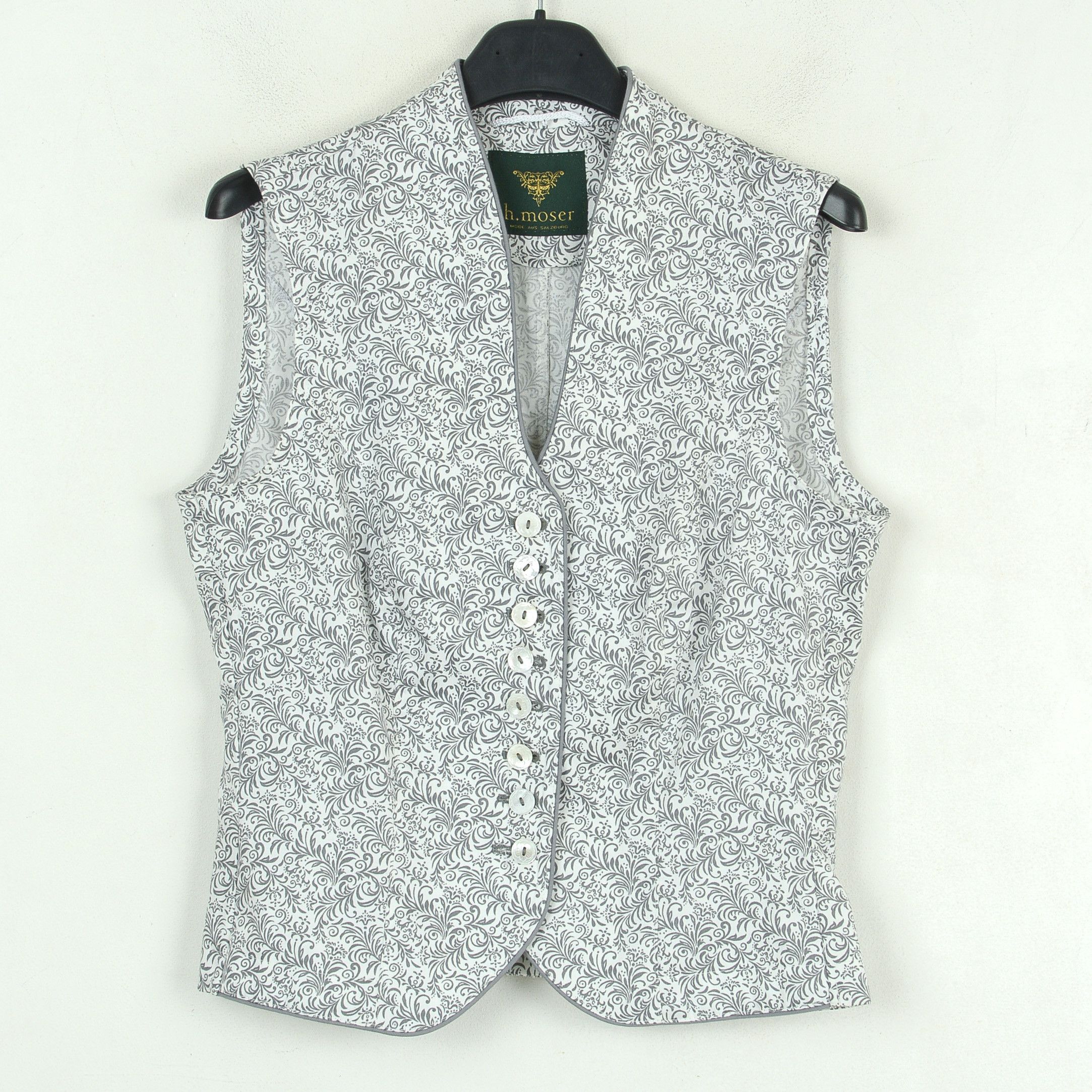 Vintage H. MOSER Vest Tank Gilet Waistcoat Sleeveless Trachten Jager Size S / US 4 / IT 40 - 1 Thumbnail