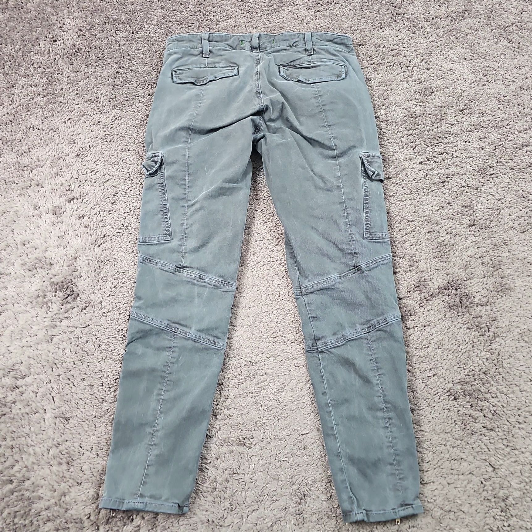 J Brand J Brand Jeans Womens 29 Gray Skinny Cargo Low Rise Stretch Zip Ankle 27x27 Men/ Womens Size 29" - 7 Thumbnail