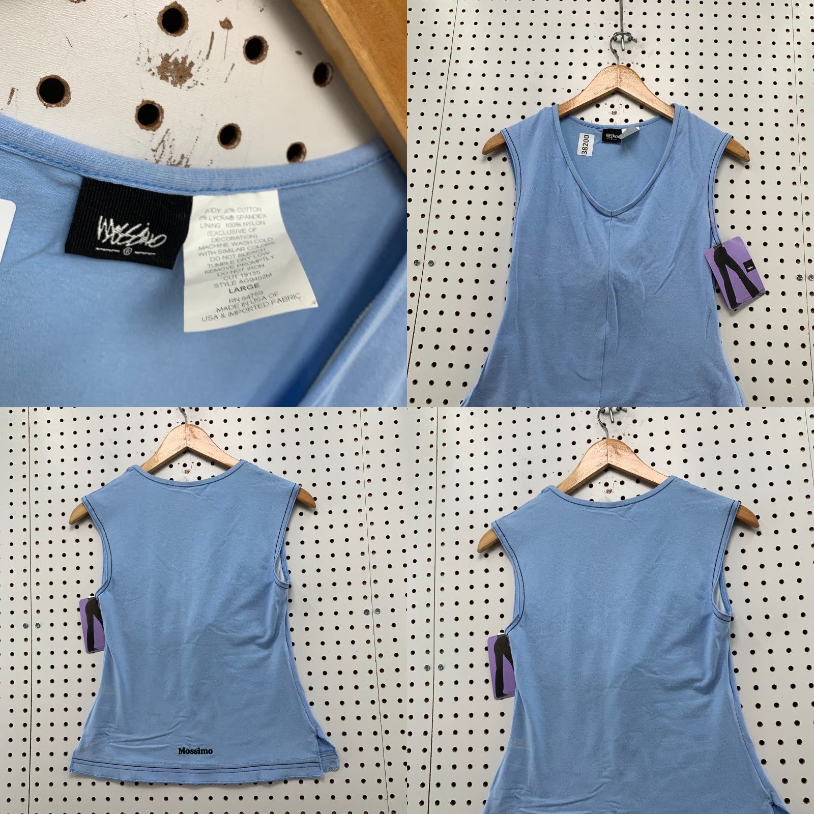Mossimo VINTAGE Mossimo Sleeveless Tank Top Womens Large Blue V-Neck USA 2000s NWT Size L / US 10 / IT 46 - 8 Thumbnail