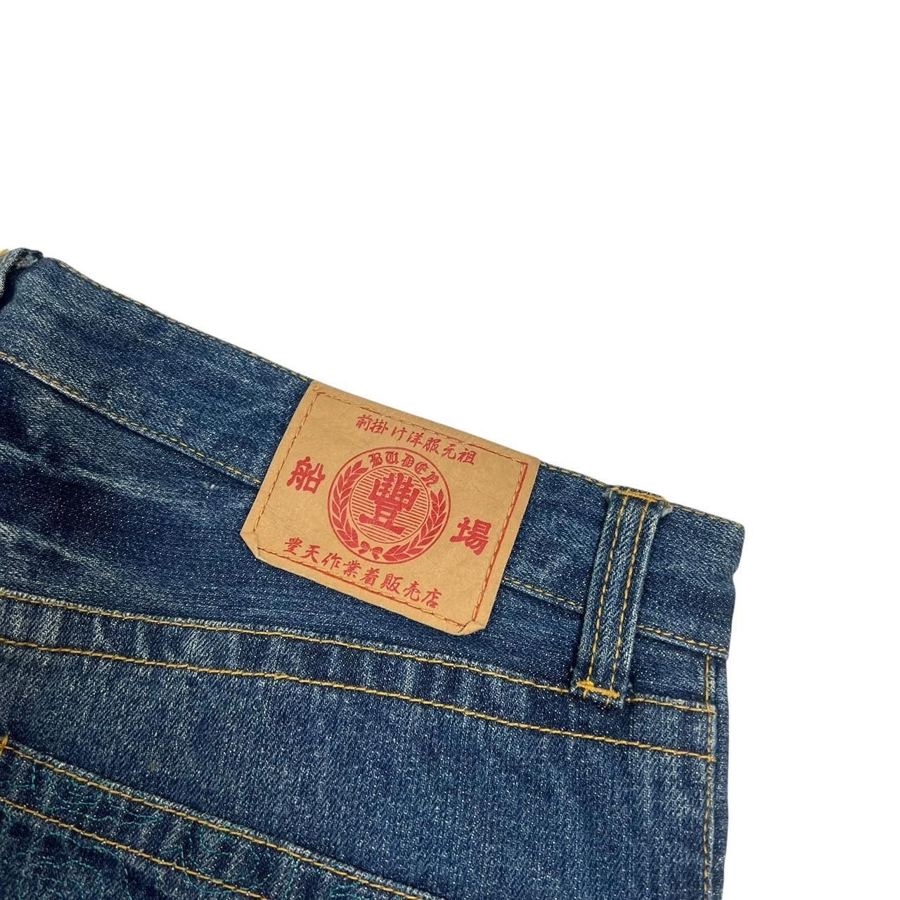 Japanese Brand Vintage Embroidered Lucky Cat Japanese Denim Jeans Waist 34 Size US 34 / EU 50 - 5 Thumbnail