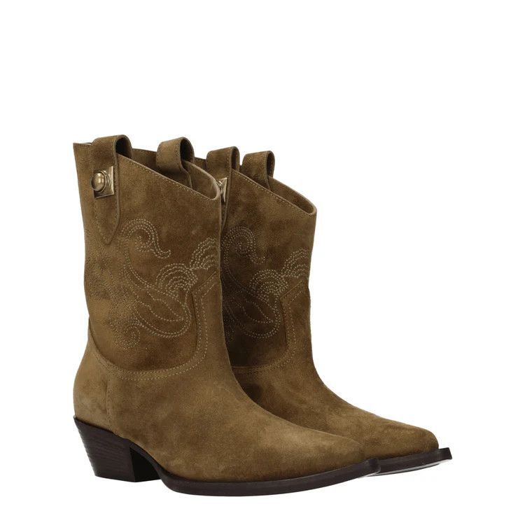 Etro ob1o1e1024 Suede Ankle Boots in Brown Size US 8 / IT 38 - 2 Thumbnail