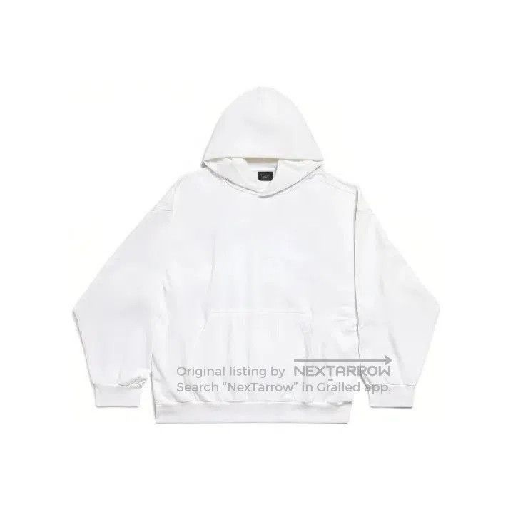 Balenciaga Balenciaga White Logo Print Hoodie. Size US S / EU 44-46 / 1 - 1 Thumbnail
