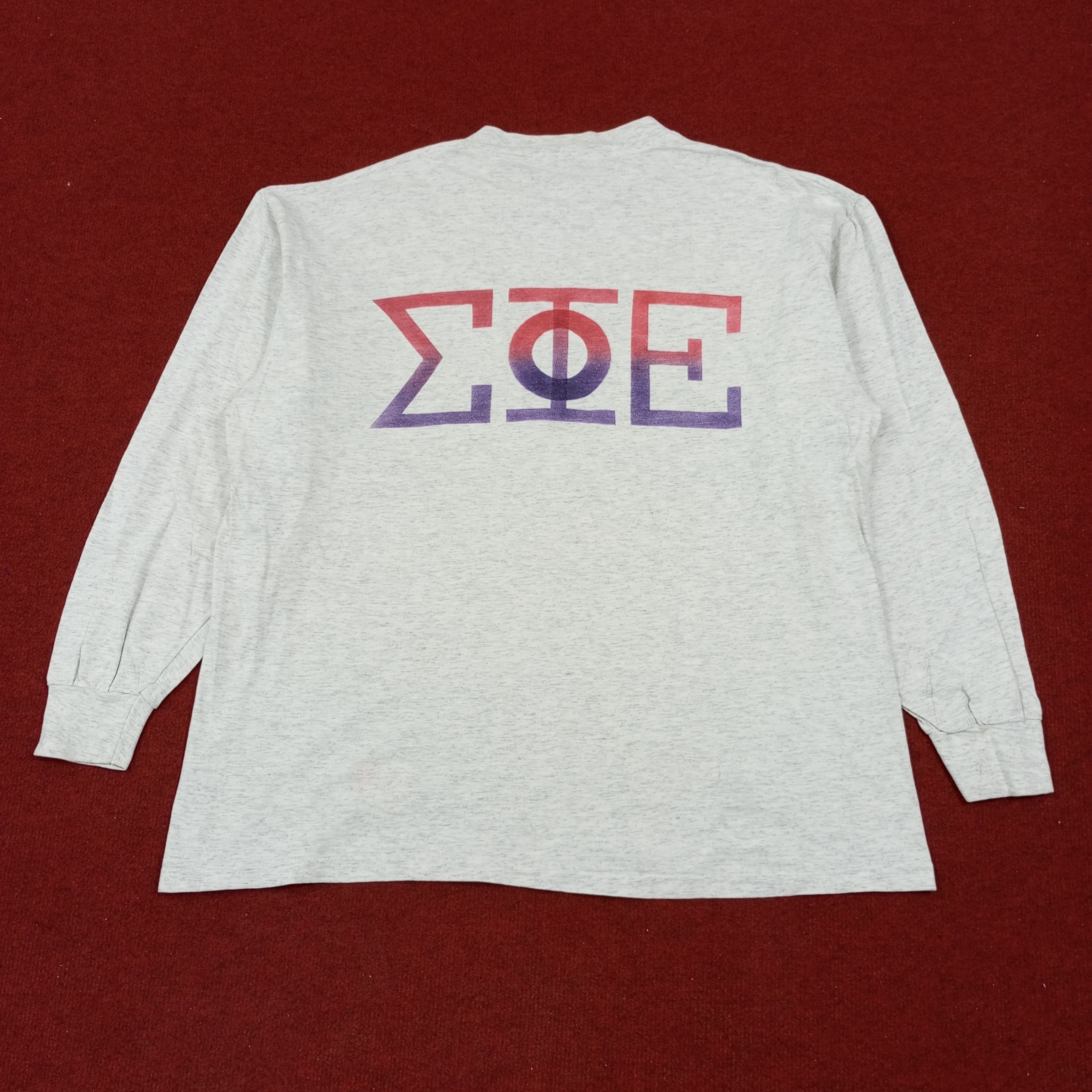 Vintage Greek Sigma Phi Epsilon Long Sleeve Tshirt Size US XXL / EU 58 / 5 - 1 Thumbnail