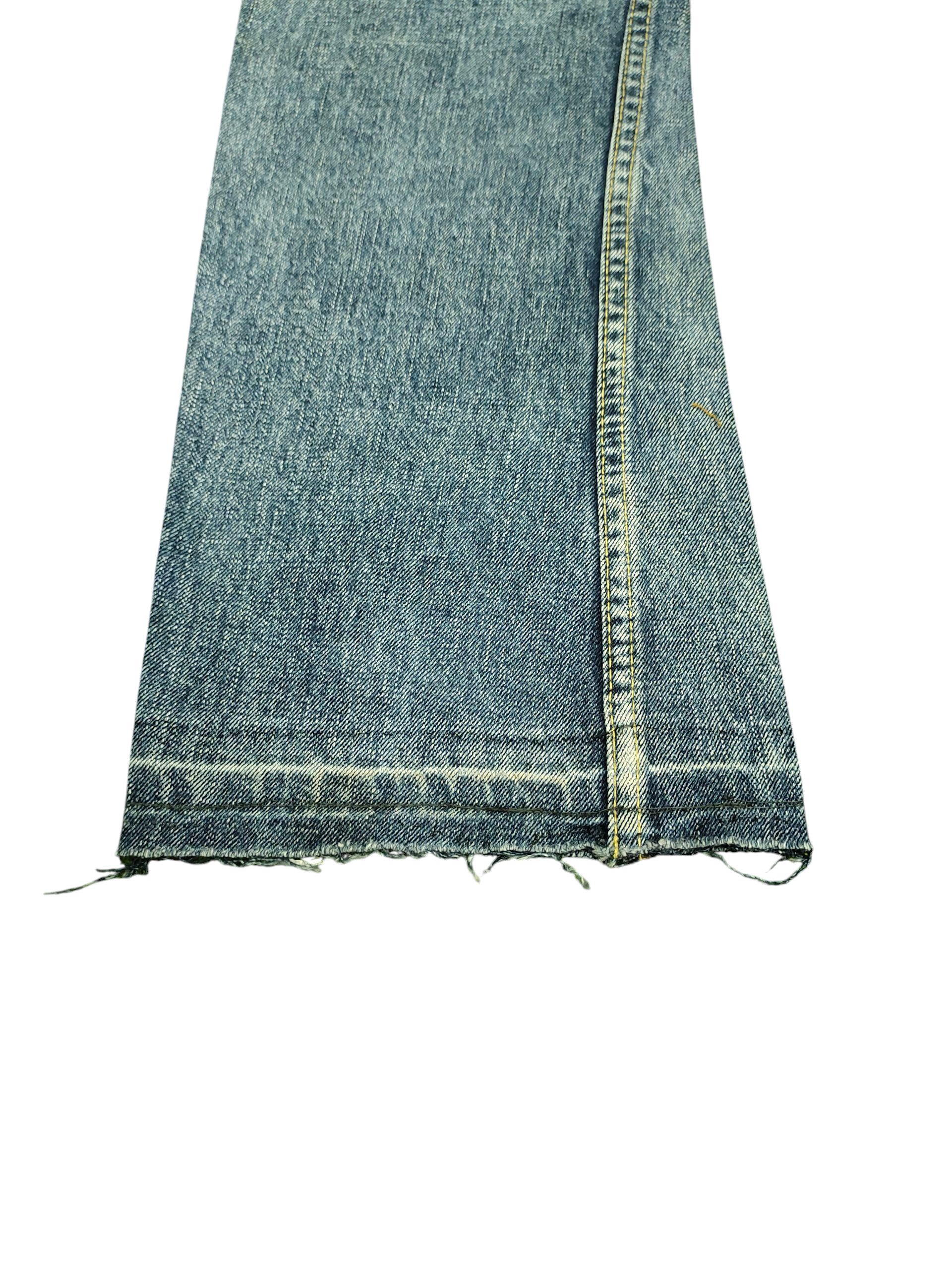 Hysteric Glamour Flare Jeans CEI Selvedge Clawmark Distress Faded Bootcut Y2k Size US 33 - 7 Thumbnail