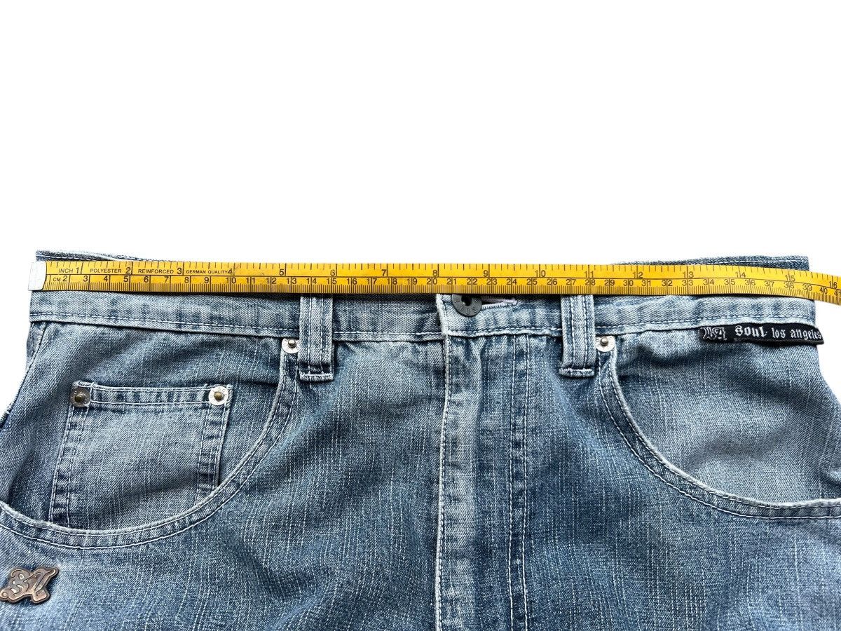 Japanese Brand Y2K Los Angeles Soul Distressed Wide Baggy Pants Size US 31 - 10 Thumbnail