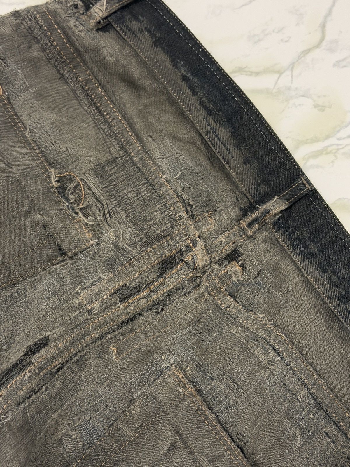Rick Owens Drkshdw Rick Owens Hogwash Detroit Cut Denim Size US 29 - 12 Thumbnail