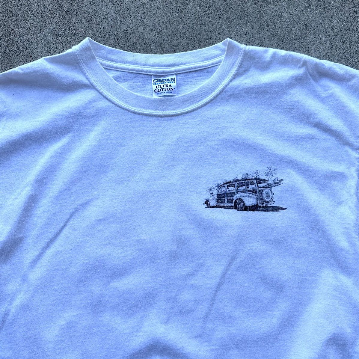 Gildan Vintage Pismo Beach T Shirt Y2K Woody Classic Car Beach Size US L / EU 52-54 / 3 - 3 Thumbnail