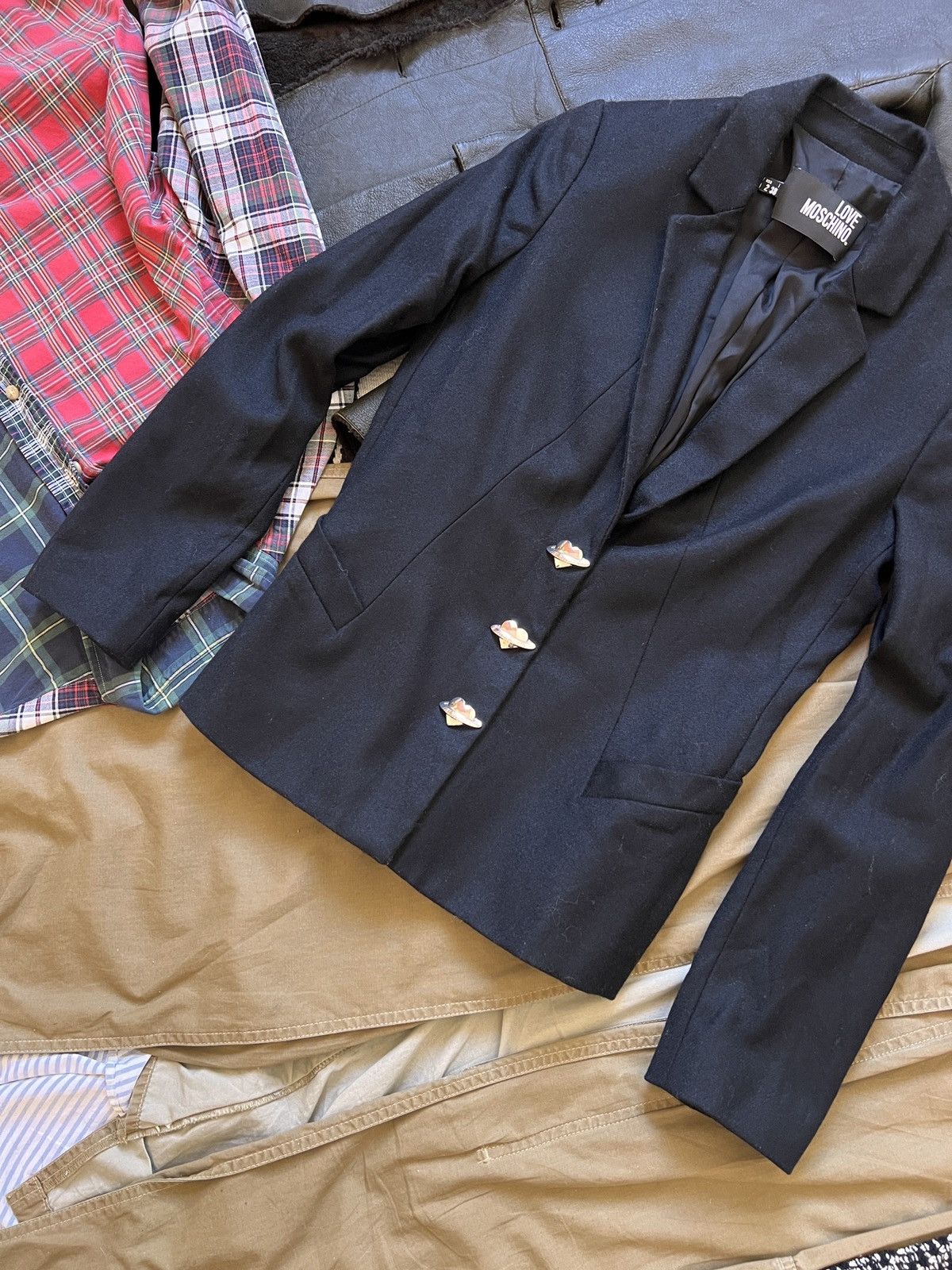 Love Moschino Love Moschino Buttoned Up Blazer Jacket RRP650$ Size XS / US 0-2 / IT 36-38 - 6 Thumbnail