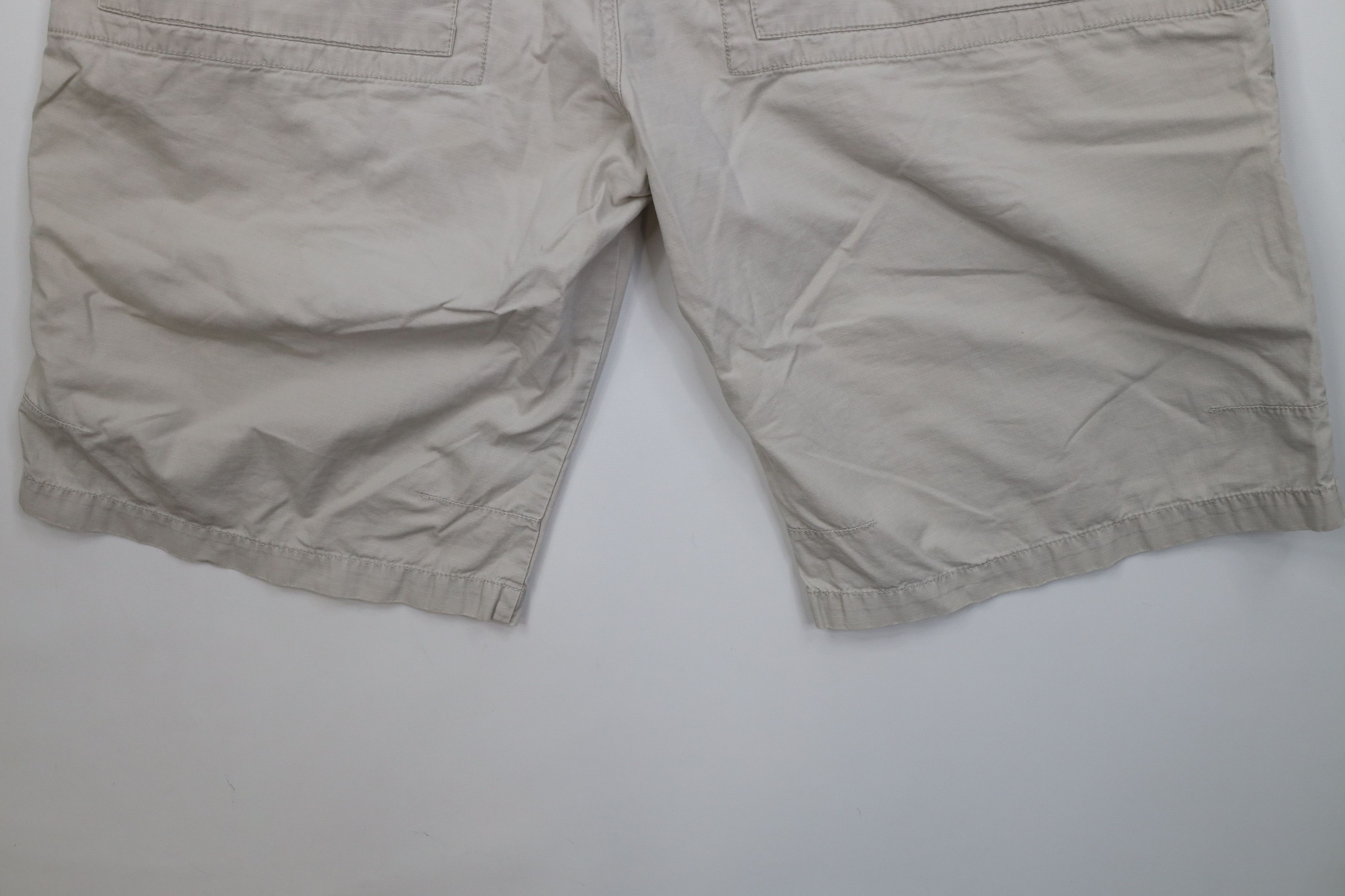 Ecko Unltd. Vintage 90s Y2K Ecko Baggy Ripstop Cargo Shorts Beige Cotton Size US 38 / EU 54 - 14 Thumbnail