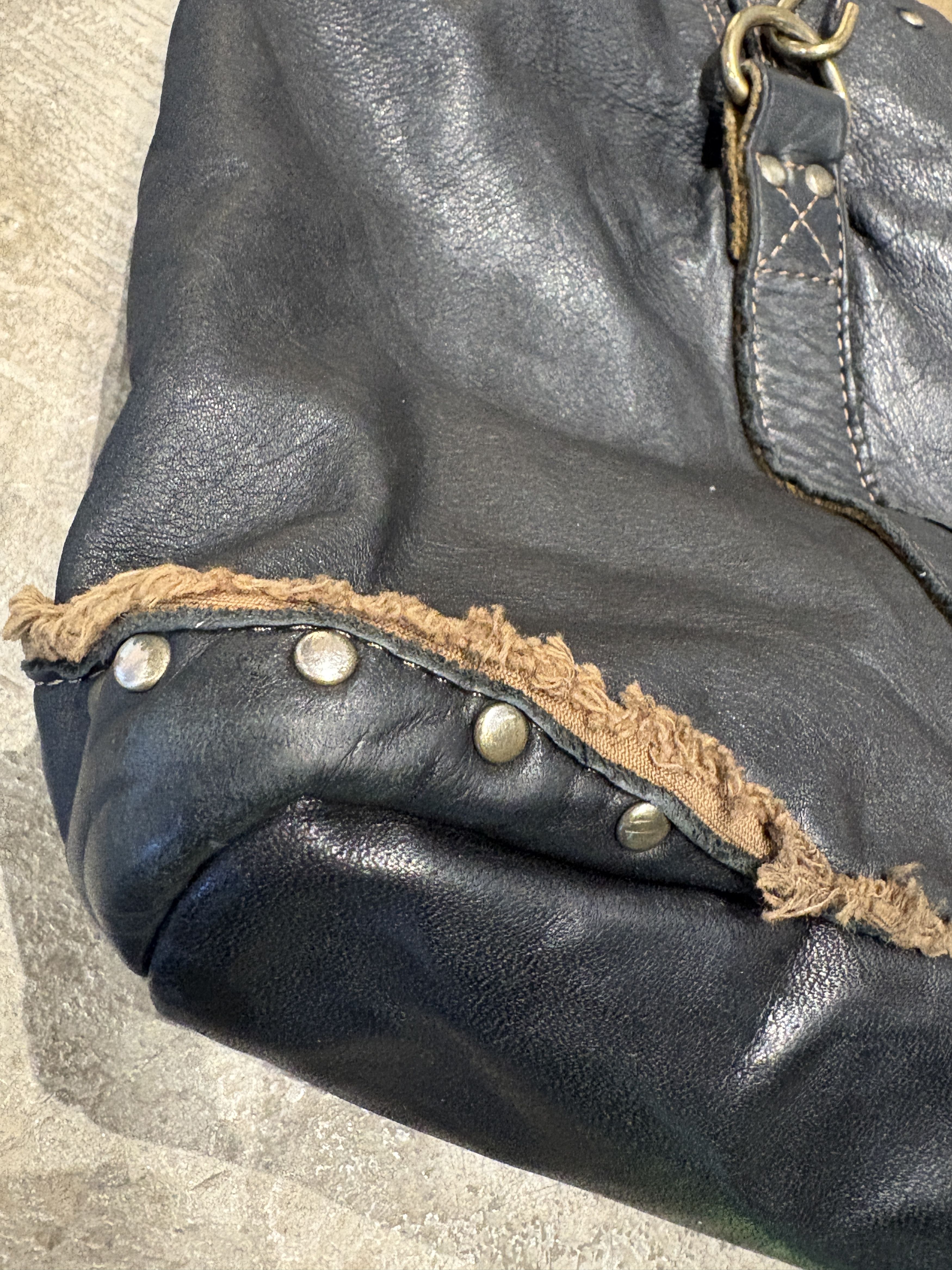 Other Vintage ZER Studded Leather Tote Bag - Japanese Archive Y2K Size ONE SIZE - 4 Thumbnail
