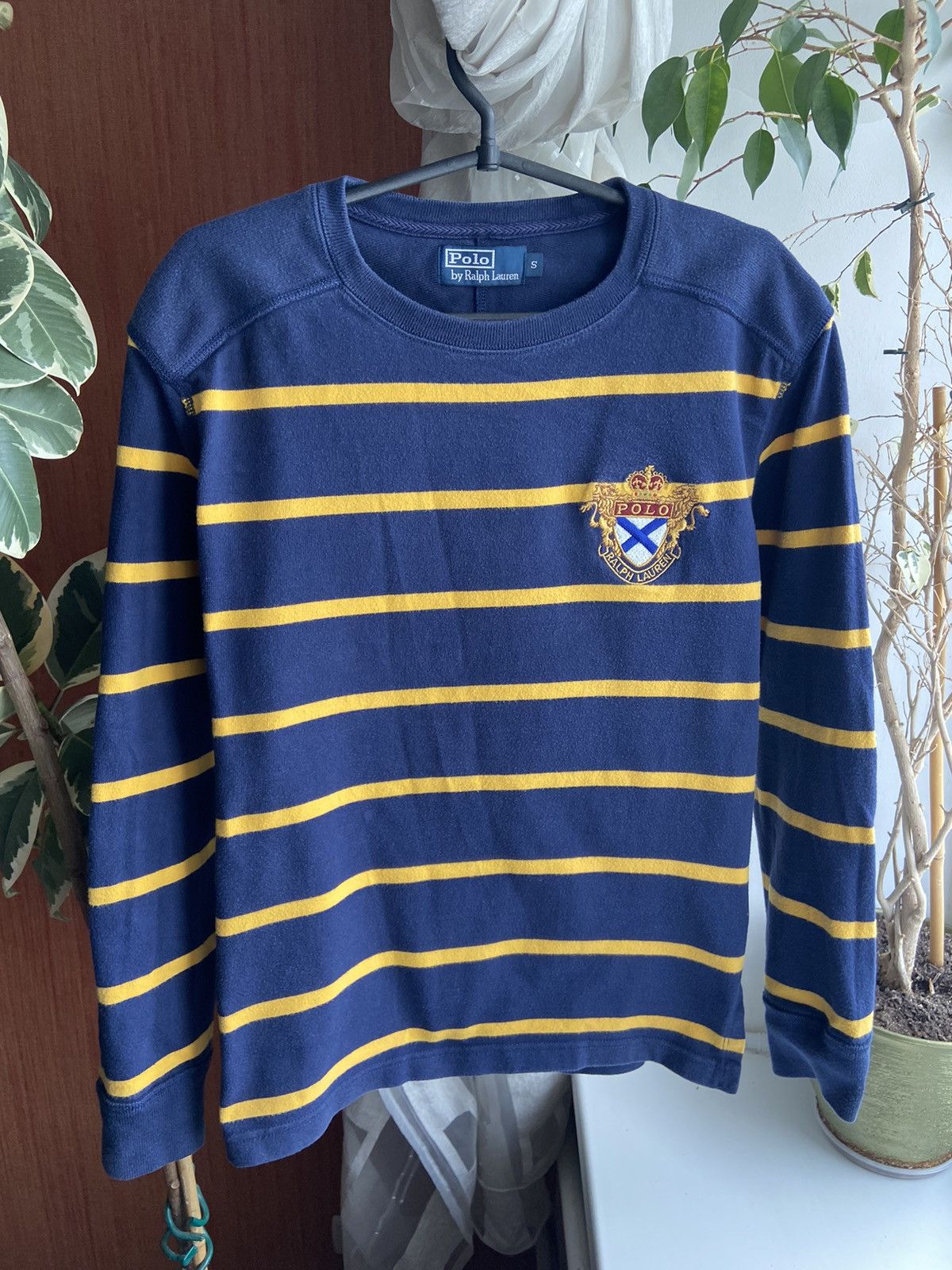 Polo Ralph Lauren 00s Polo Ralph Lauren Sweatshirt Stripped Rugby Size US S / EU 44-46 / 1 - 1 Thumbnail