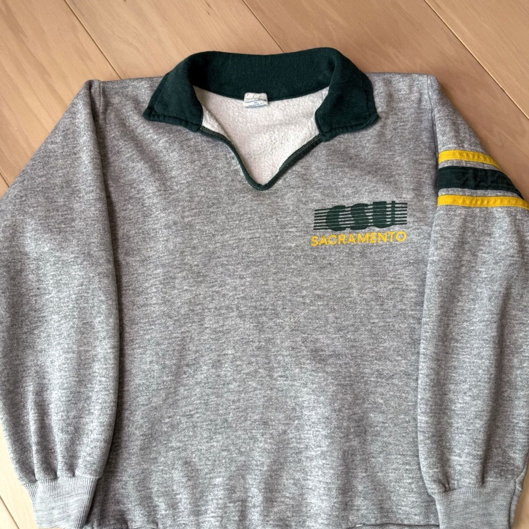 Champion VINTAGE Champion California State University Sweatshirt Shirt Adult Medium Gray 80s College University 90s City American Men Size US M / EU 48-50 / 2 - 4 Thumbnail