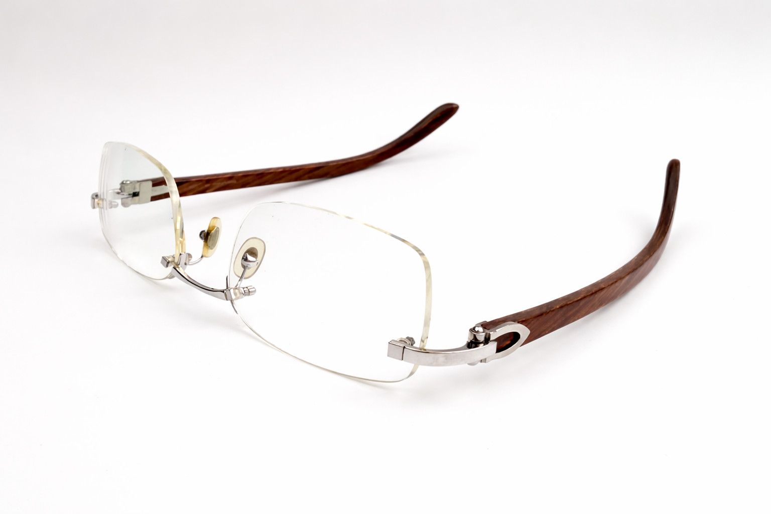 Cartier Luxury Vintage Cartier Bubinga Wood Eyewear – Authentic Size ONE SIZE - 12 Thumbnail