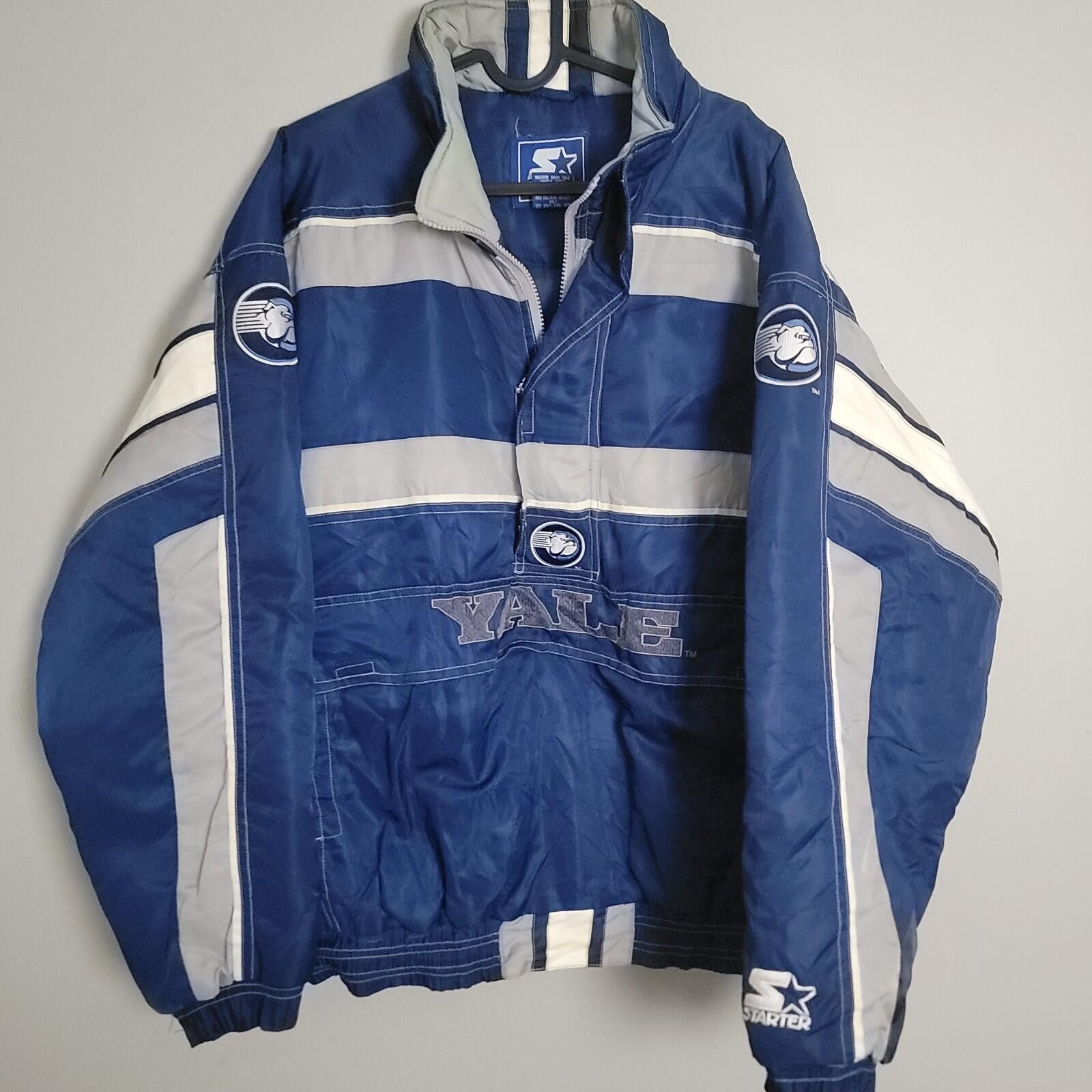 Starter Vintage Yale Bulldogs Starter Jacket Large College Rare Size ONE SIZE - 1 Thumbnail