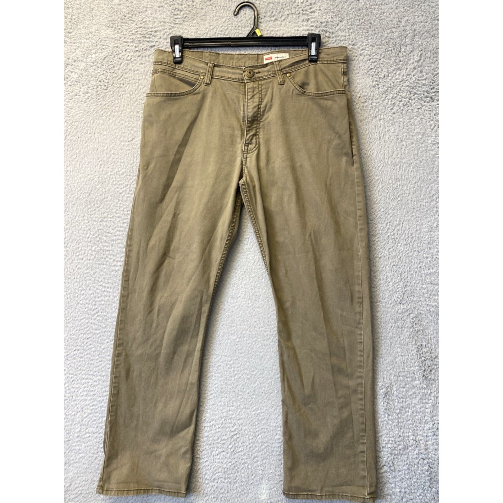 Wrangler Wrangler Regular Fit Jeans Men’s 34x32 Stretch Military Green / 127-19 Size US 34 / EU 50 - 3 Thumbnail