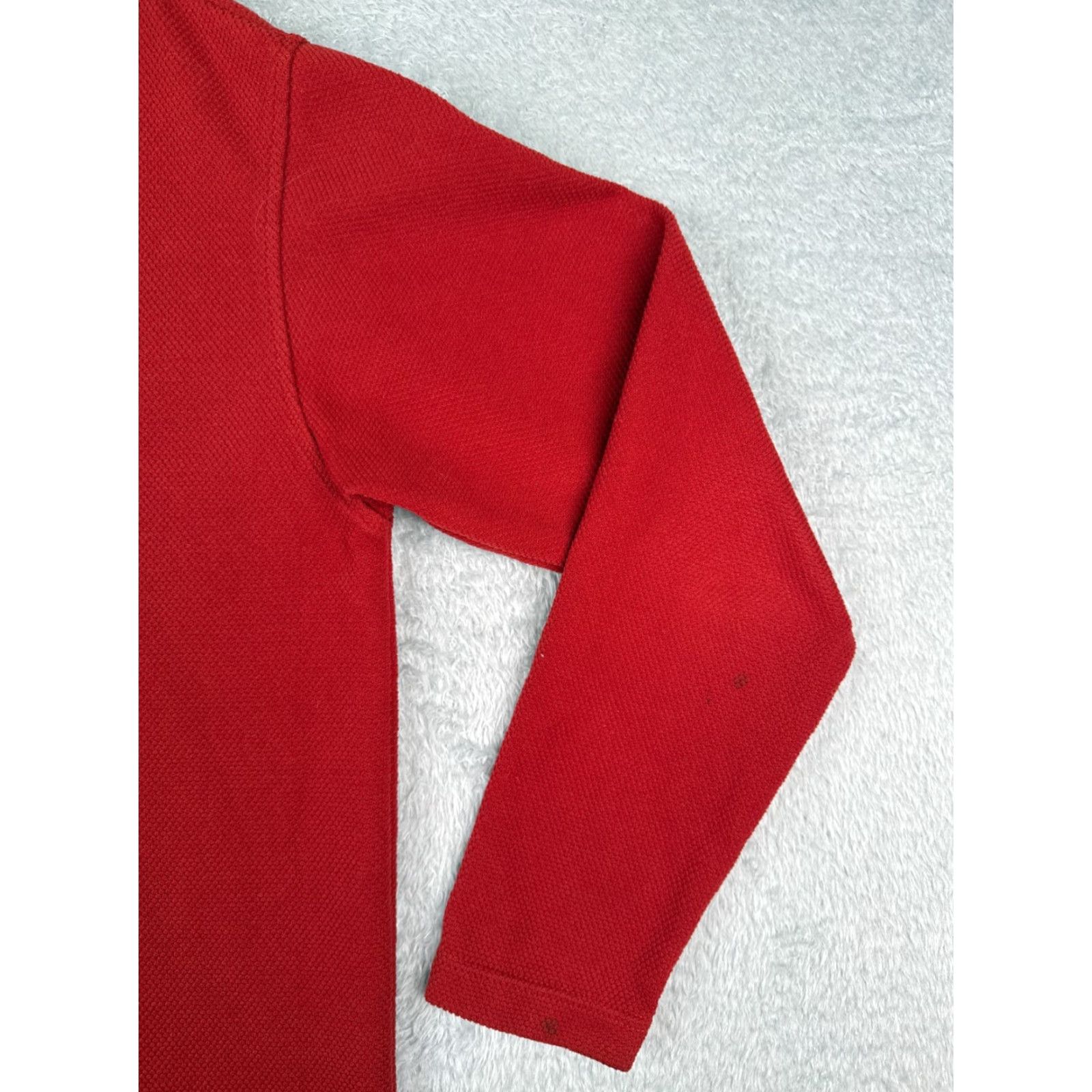 The North Face VINTAGE The North Face Sweater Men Large Red 1/4 Zip Pocket Mock Neck Poly READ Size US L / EU 52-54 / 3 - 2 Thumbnail