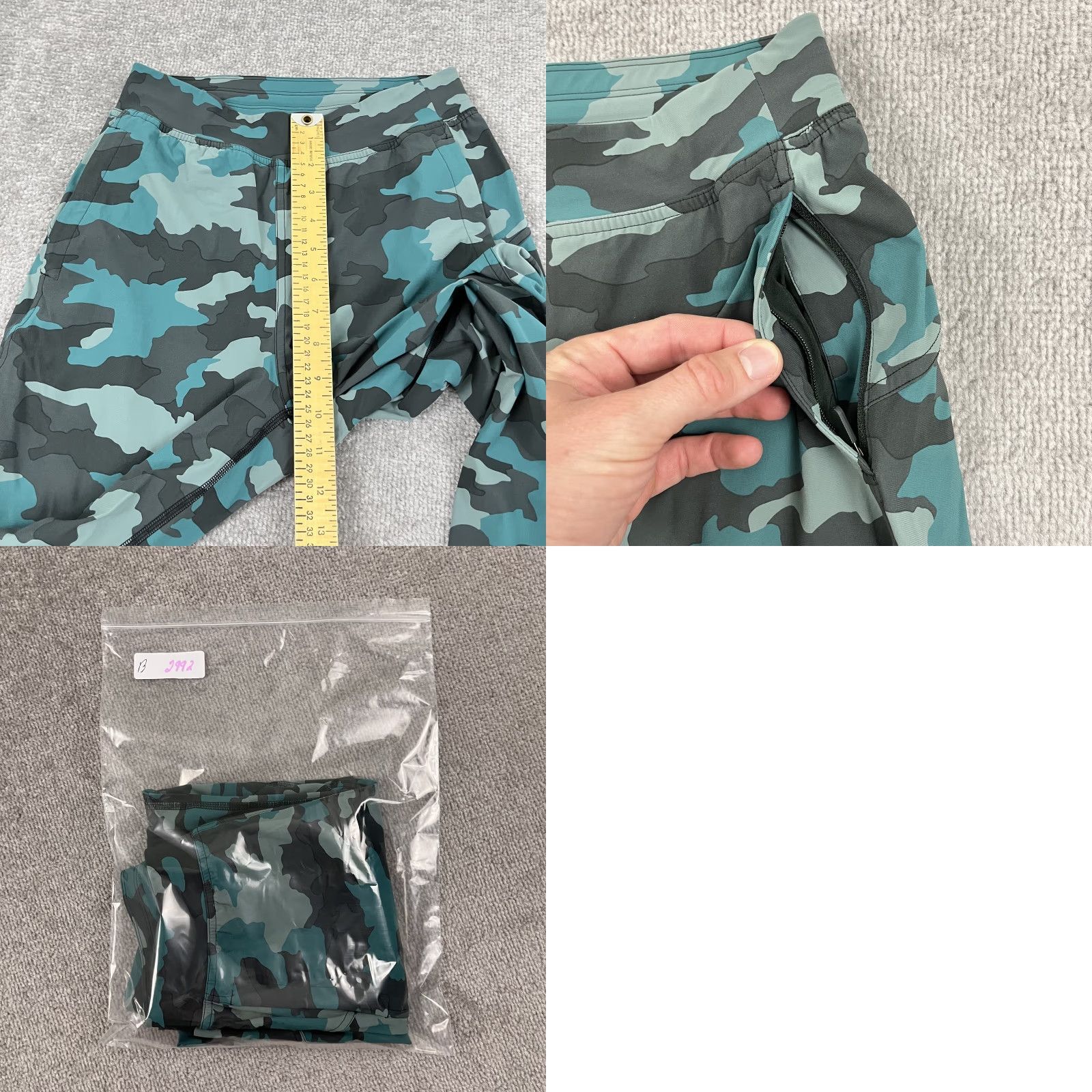 Lululemon VINTAGE Lululemon Adapted State Jogger Pants Women 2 Teal Camouflage Activewear Jogger Pockets 23 in Inseam Athletic State Size 26" / US 2 / IT 38 - 8 Thumbnail