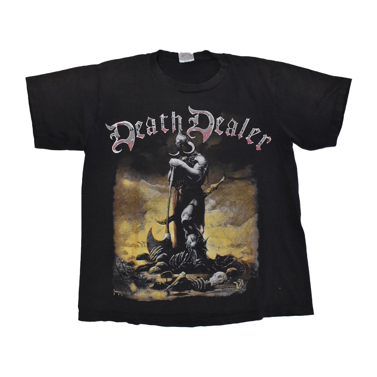 Tultex Rare Vintage Frank Frazetta Death Dealer Art Tee Distressed Size US L / EU 52-54 / 3 - 1 Thumbnail