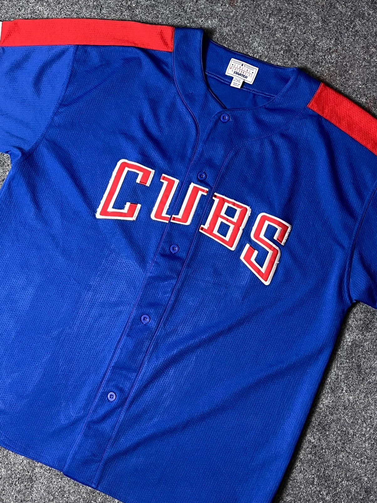 MLB × Starter × Vintage VINTAGE 90’S BASEBALL JERSEY MLB CHICAGO CUBS BY STARTER Size US XXL / EU 58 / 5 - 9 Thumbnail