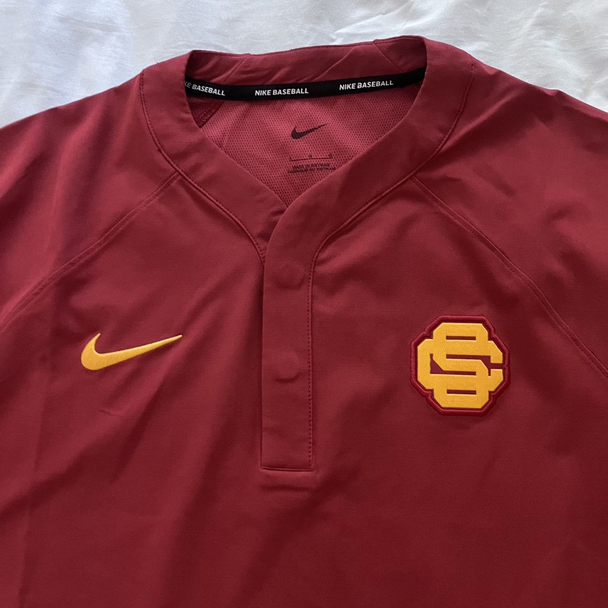 Nike Nike USC Trojans Baseball Team Issued Batting Cage Jacket Size US L / EU 52-54 / 3 - 2 Thumbnail