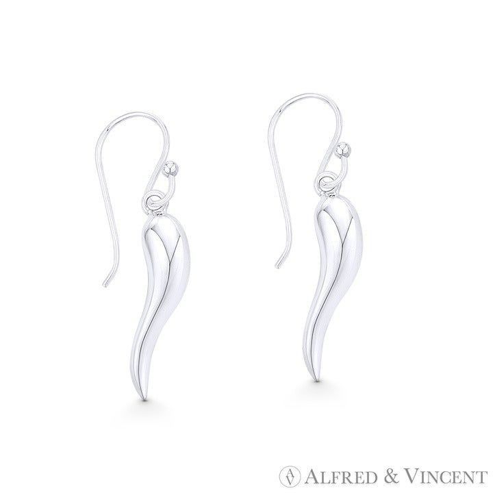 Other Italian Horn Evil Eye Luck Charm Dangling Fish-Hook Earrings Size ONE SIZE - 1 Preview