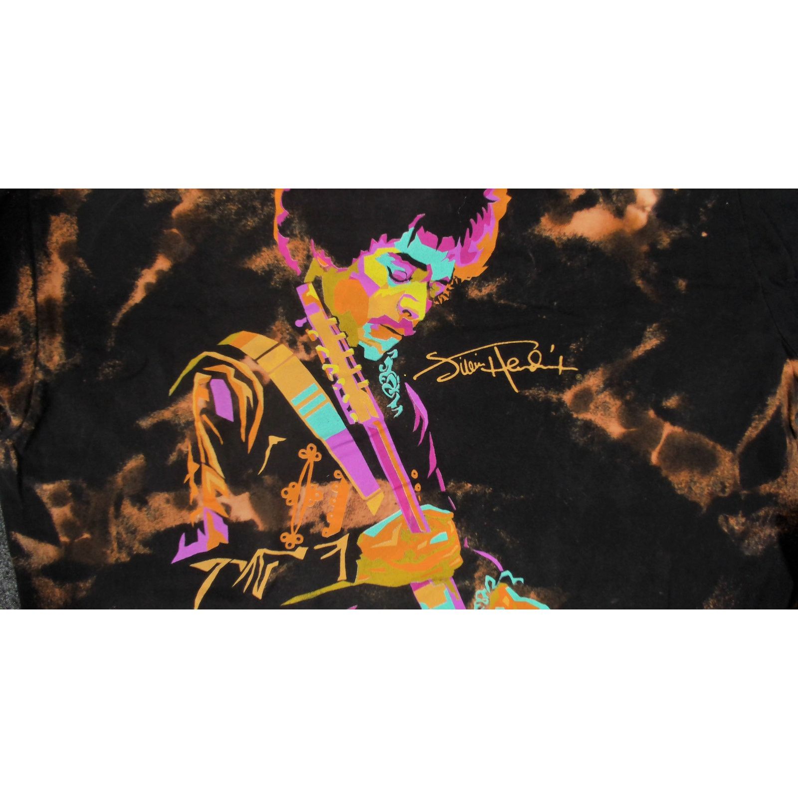 Jimi Hendrix Authentic Hendrix Custom Bleach Tie-Dye Band Tee Size US M / EU 48-50 / 2 - 7 Thumbnail