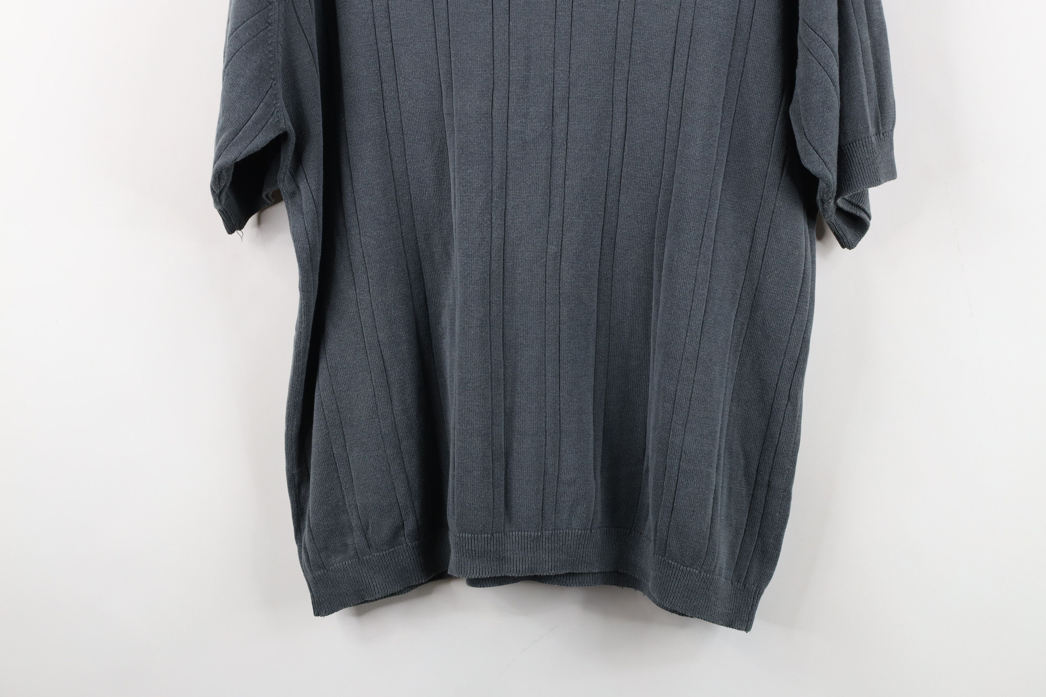Vintage Vintage 90s Streetwear Silk Blend Knit Short Sleeve Sweater Size US XL / EU 56 / 4 - 13 Thumbnail