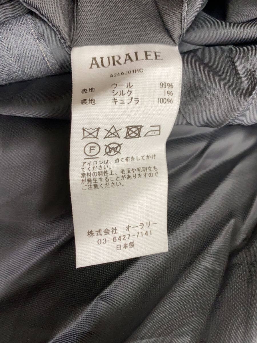 Auralee Gray Wool Stripe Tailored Jacket Size US L / EU 52-54 / 3 - 3 Thumbnail