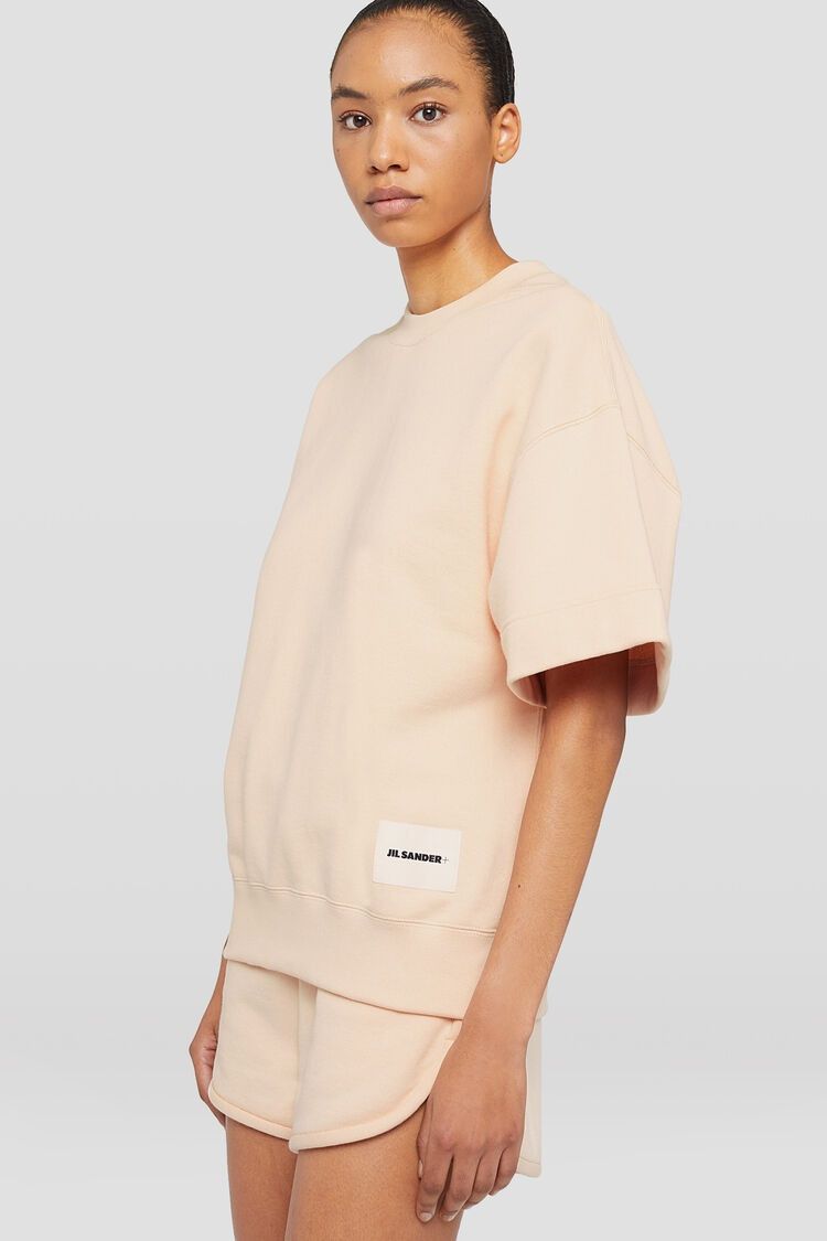 Jil Sander o1mt1gz0725 Crew-Neck T-Shirt in Beige Size L / US 10 / IT 46 - 7 Thumbnail