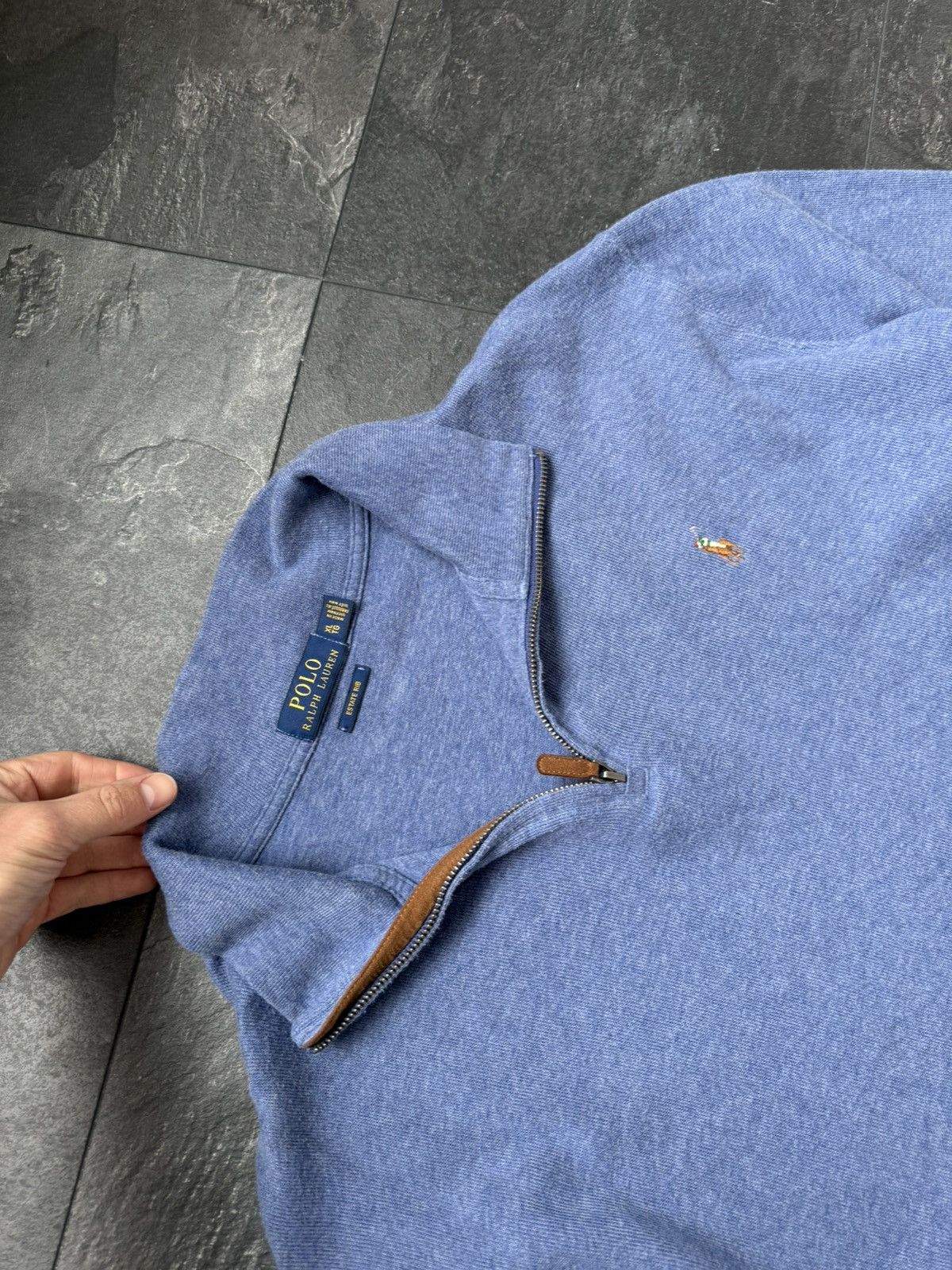 Polo Ralph Lauren × Streetwear × Vintage Vintage polo Ralph Lauren 1/3 zip sweatshirt Size US XL / EU 56 / 4 - 2 Thumbnail