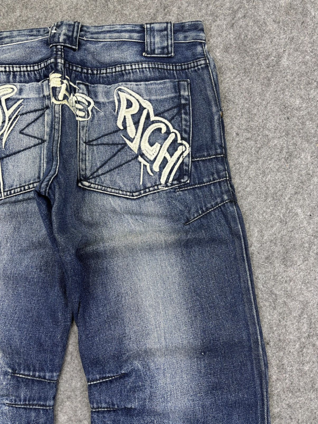 Yuji Yamada BAGGY Curved🔥YUJI YAMADA Japanese Designer Denim F911 Size US 32 / EU 48 - 8 Thumbnail