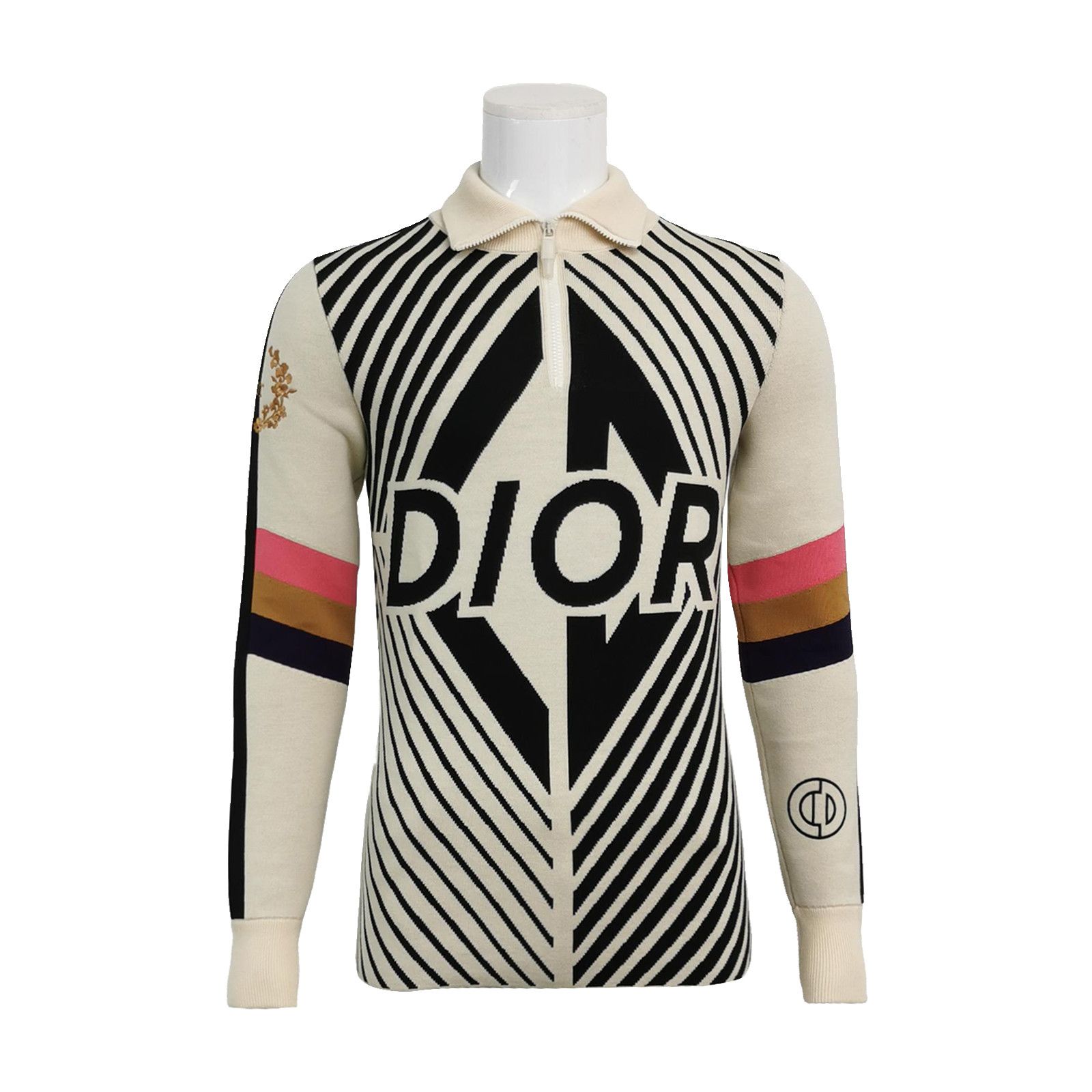 Dior Dior Geometric Logo Quarter-Zip Sweater US XS Size US XS / EU 42 / 0 - 1 Thumbnail