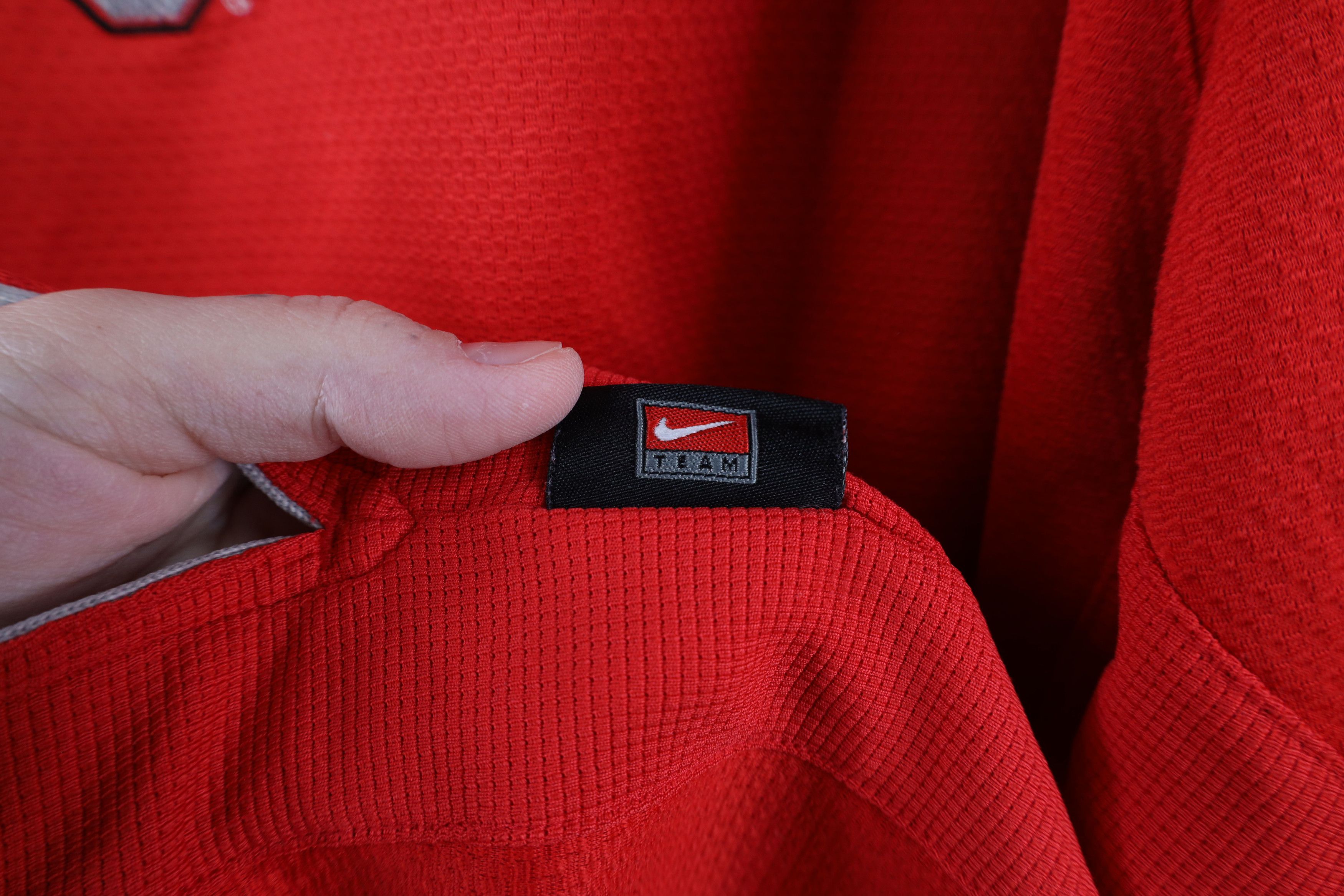 Nike × Vintage Vintage Nike Mini Swoosh Ohio State University Polo Shirt Size US L / EU 52-54 / 3 - 7 Thumbnail