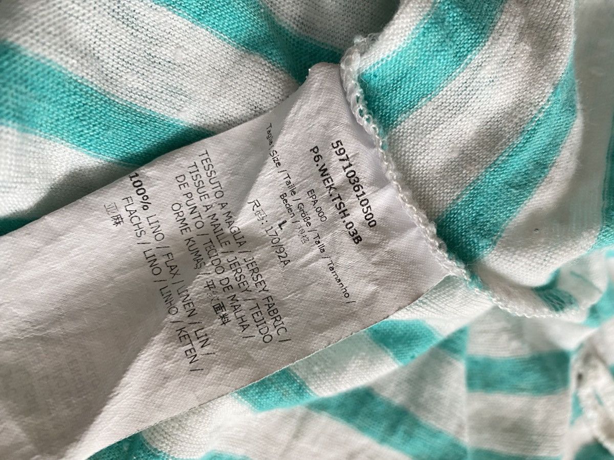 Max Mara × Weekend Max Mara Max Mara Weekend Linen stripe long t shirt vintage Size L / US 10 / IT 46 - 7 Thumbnail