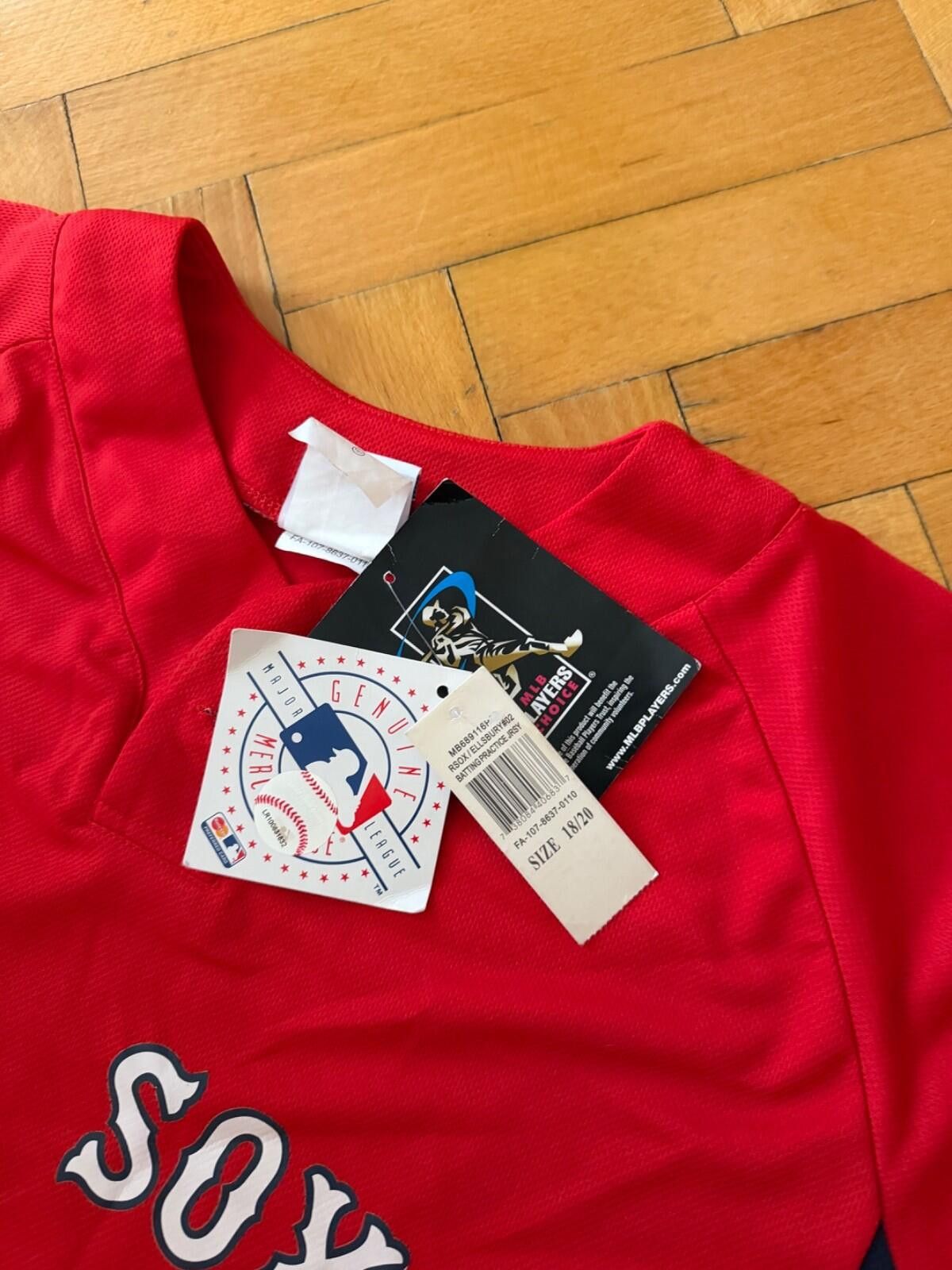 Majestic Boston Red Sox Ellsbury JerseySz 18-20 Red Majestic #2 Size US S / EU 44-46 / 1 - 6 Thumbnail