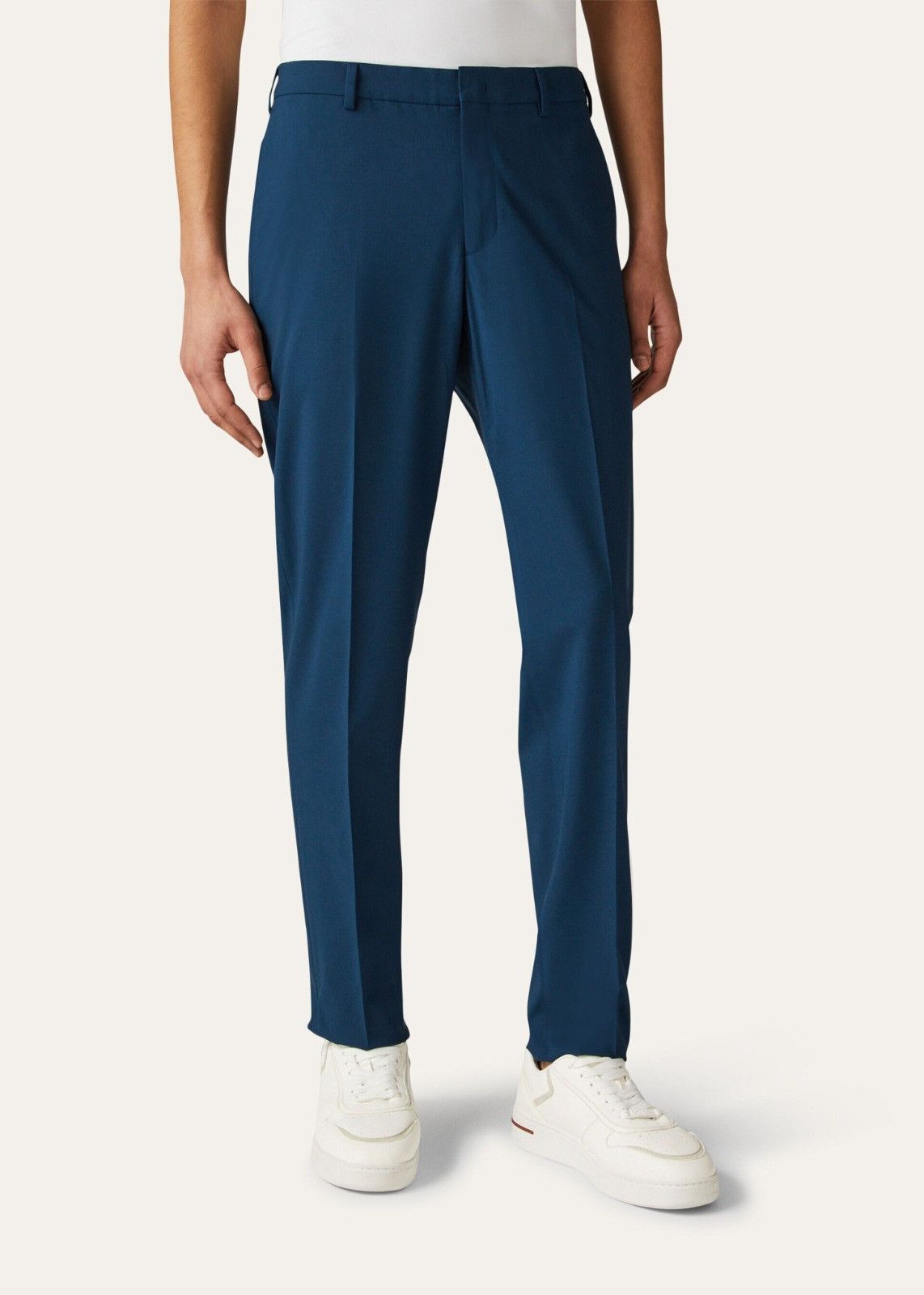 o1srvl11e1224 Virgin Wool Ryder Cup Pant in Blue