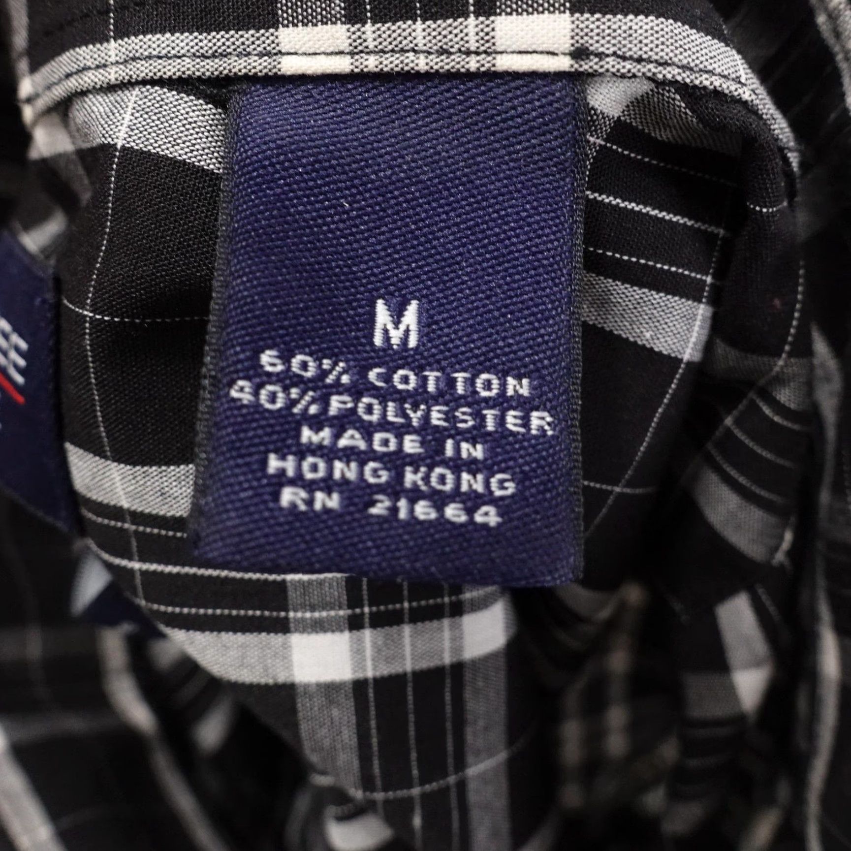 Roundtree & Yorke Roundtree & Yorke Shirt Mens Medium Black White Plaid Button Down Wrinkle Free Size US M / EU 48-50 / 2 - 7 Thumbnail