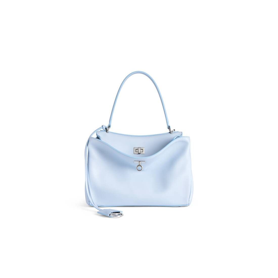 BALENCIAGA Rodeo Small $3650 Cloudy Blue Shoulder Bag New &