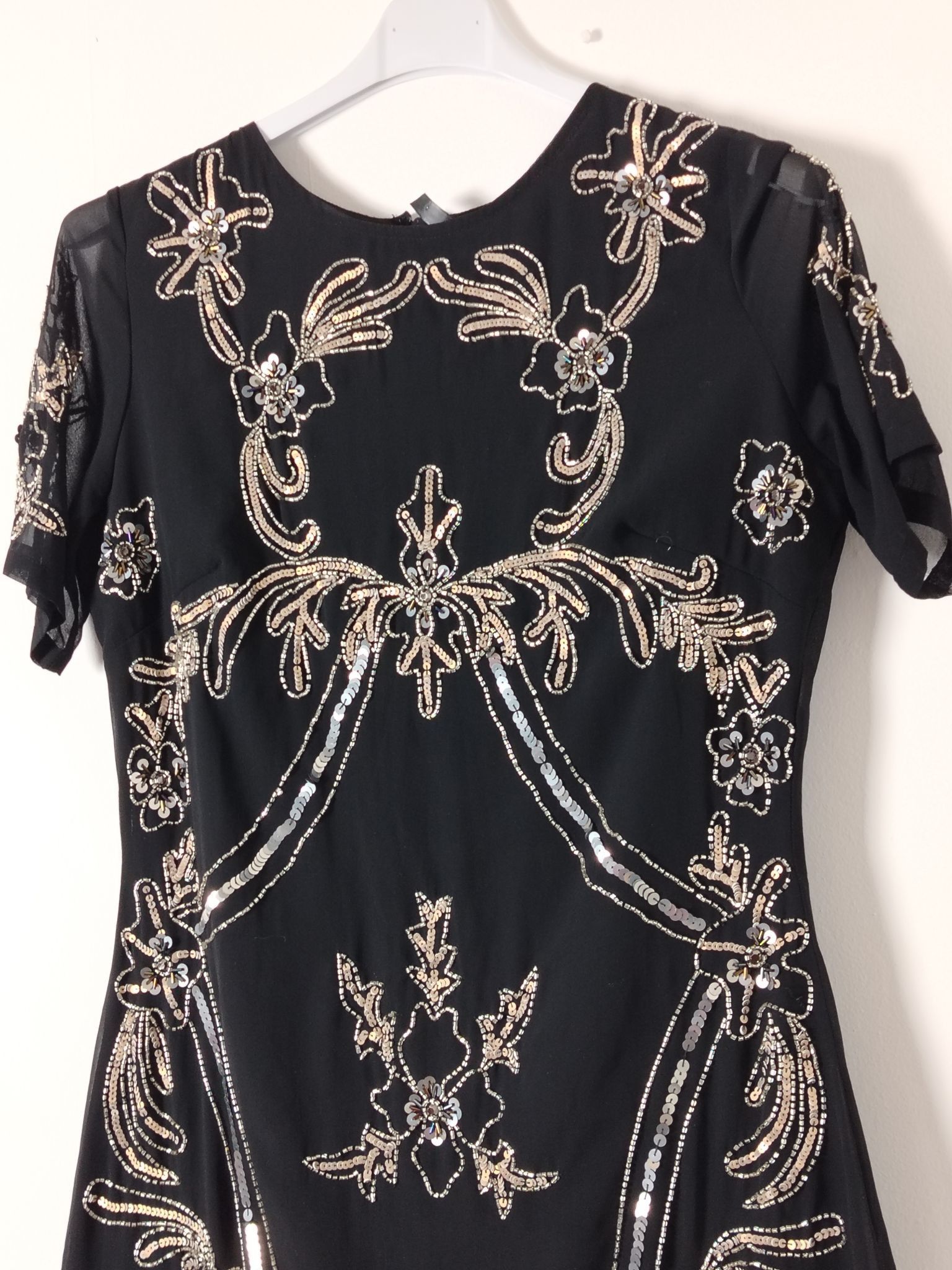 Other Pre-Loved Dress Womens 12 Black Sequin Embellished Short Size XL / US 12-14 / IT 48-50 - 8 Thumbnail