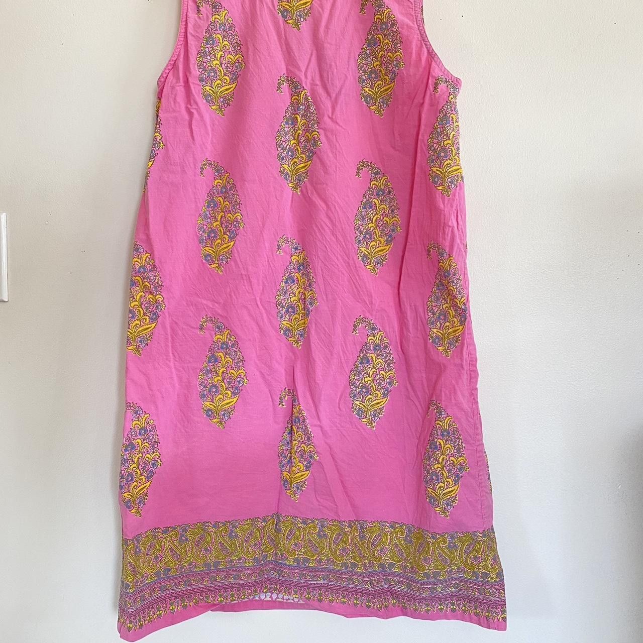 Designer GRAHAM KANDIAH PINK BOHO BOHEMIAN MINI SUMMER DRESS MEDIUM Size M / US 6-8 / IT 42-44 - 8 Thumbnail