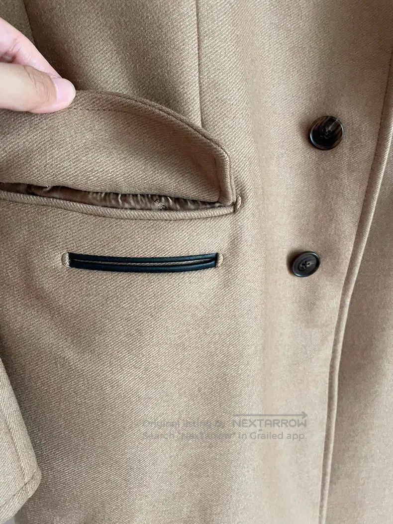Hermes Hermes Wool Coat, Mid-length, Classic Camel Color Size US M / EU 48-50 / 2 - 2 Thumbnail