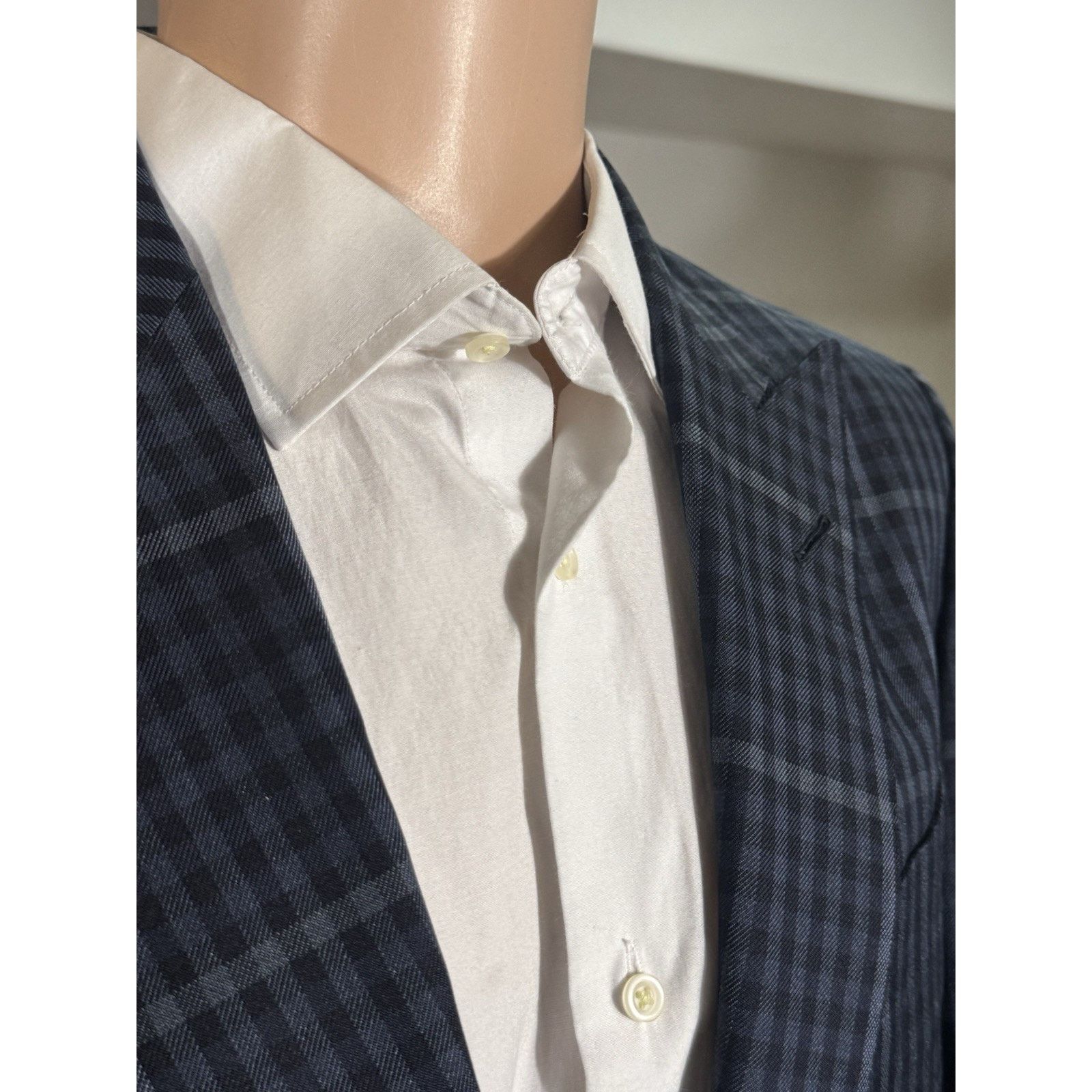 Tom Ford Tom Ford Blue Plaid Peak Lapel Suit 48 38R US O'Connor 34x27 Size 38R - 11 Thumbnail