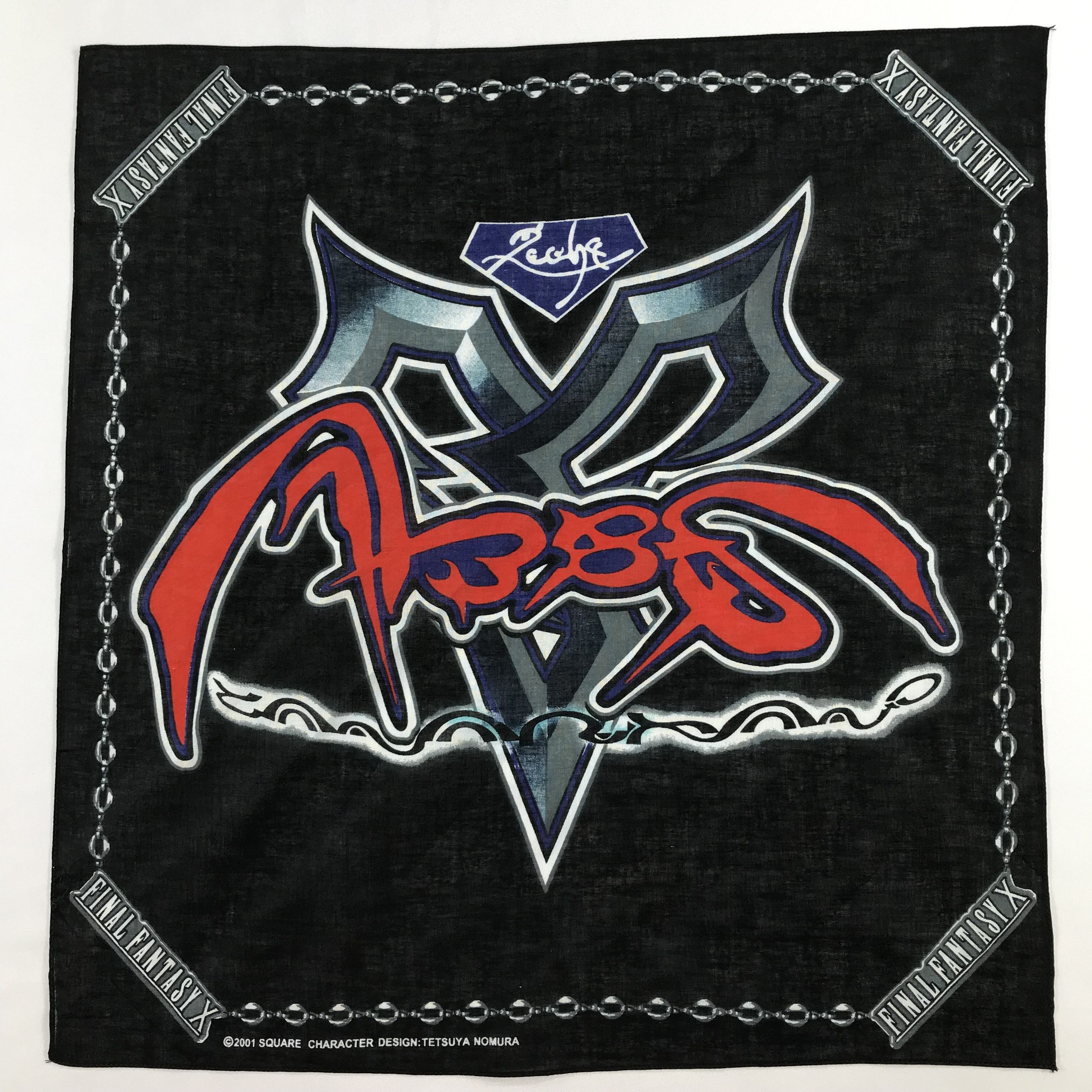 Anime × Vintage Final Fantasy Bandana / Handkerchief / Neckerchief -S2389 Size ONE SIZE - 1 Thumbnail