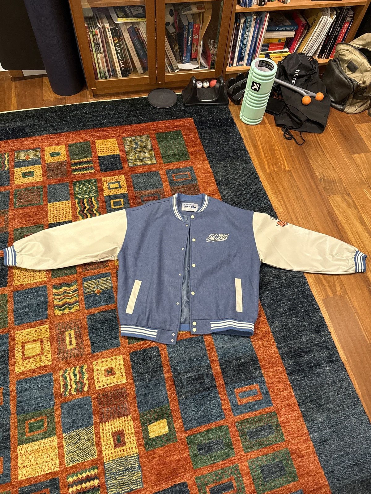 Other Aelfric Eden Men's Letter Foaming Love Print Varsity Jacket Size US L / EU 52-54 / 3 - 2 Thumbnail