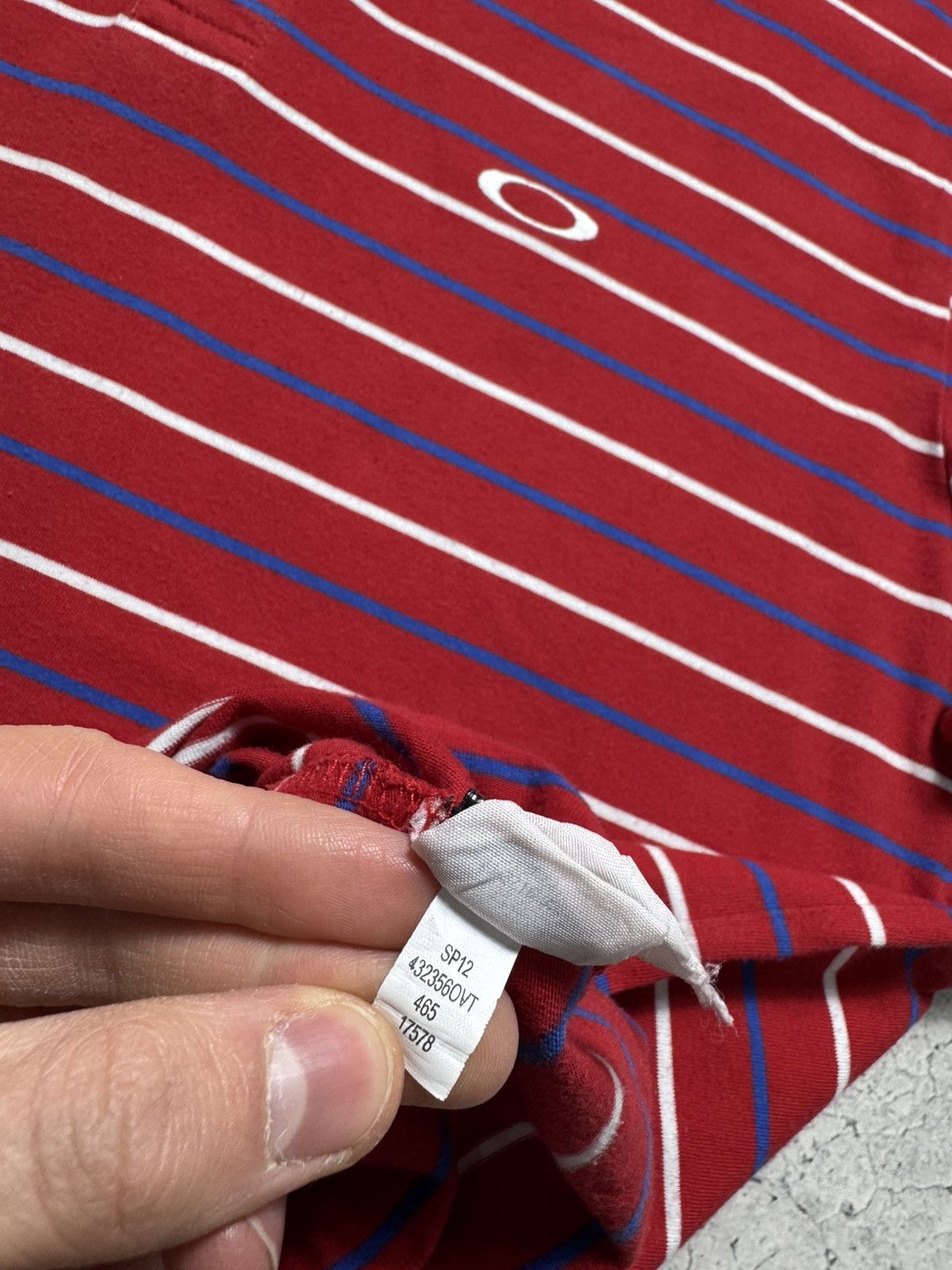 Oakley Oakley Striped Vintage Polo Shirt Size XL Size US XL / EU 56 / 4 - 9 Thumbnail