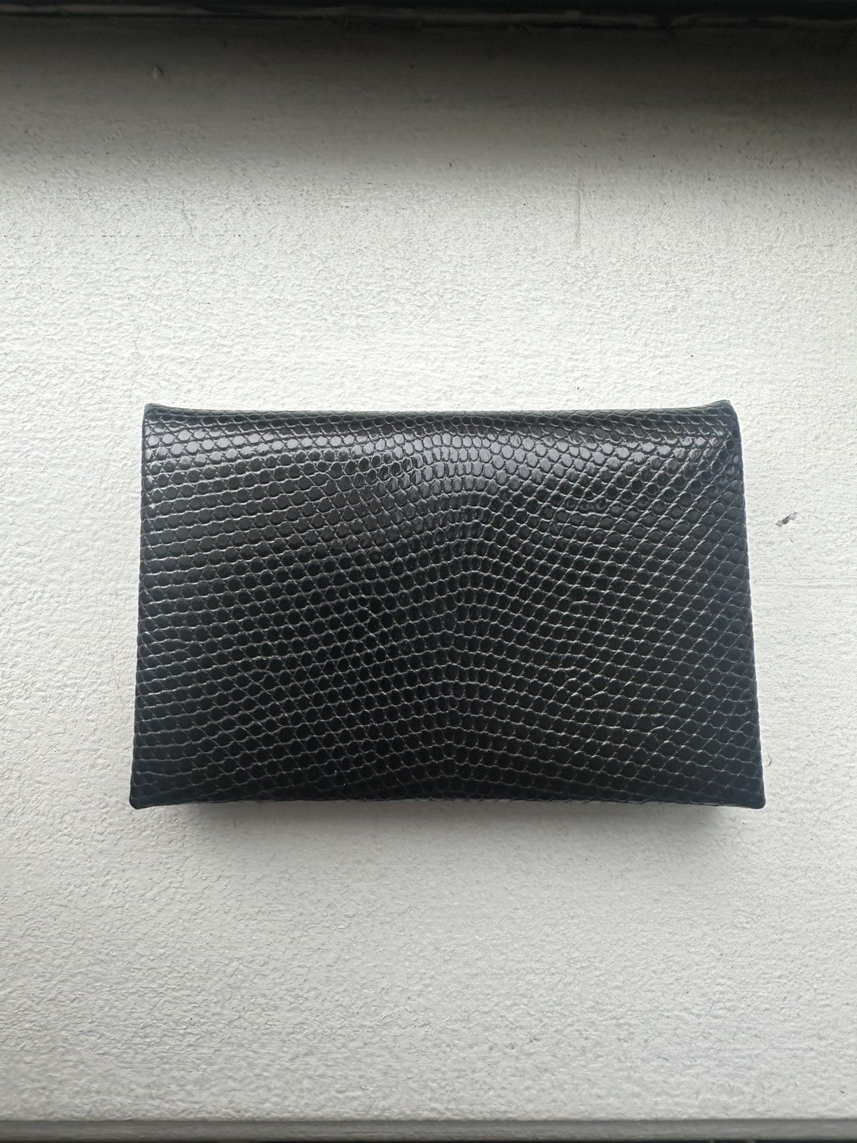 Hermes Hermès Black Snakeskin Card Holder Size ONE SIZE - 1 Thumbnail