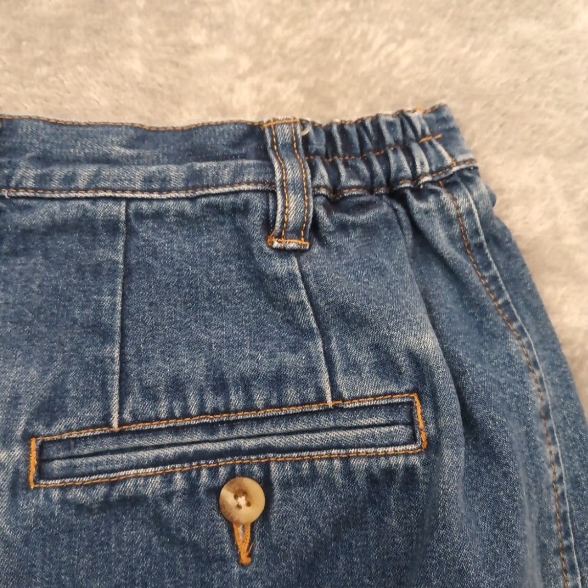 Eddie Bauer Eddie Bauer Skirt Size 10 Tall Blue Denim Pencil Pleated Front Pockets Womens Size 32" / US 10 / IT 46 - 5 Thumbnail