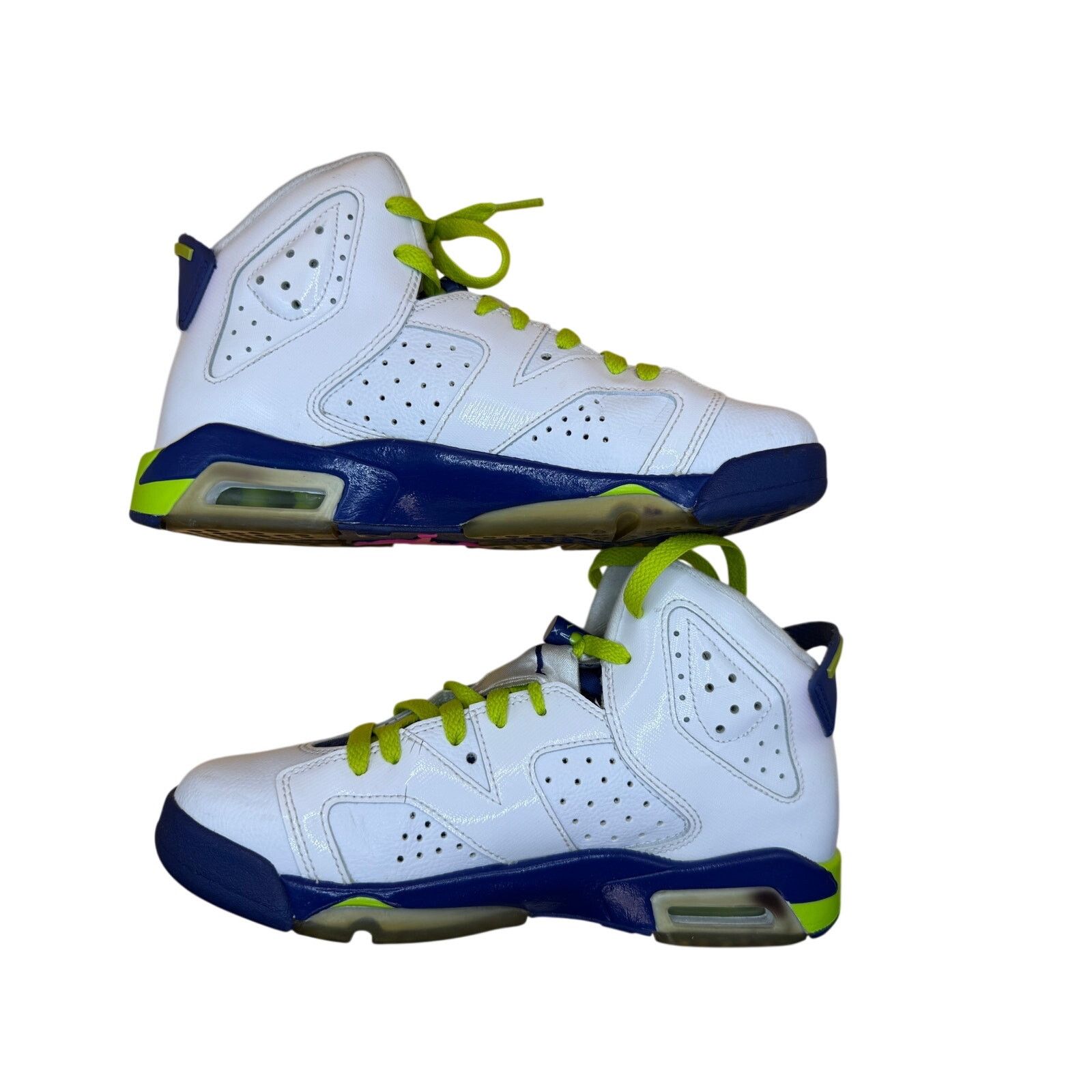 Jordan Brand Nike Air Jordan 6 Retro Fierce Green Seahawks Size 6 Size US 6 / EU 39 - 4 Thumbnail