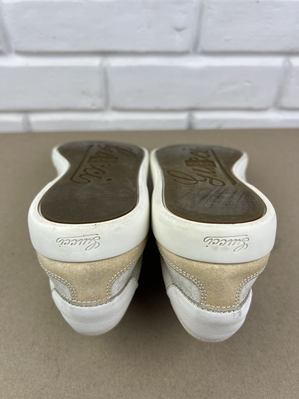 Gucci GUCCI Sneakers Suede Shoes GG Monogram Supreme Canvas White Size US 7.5 / EU 40-41 - 16 Thumbnail